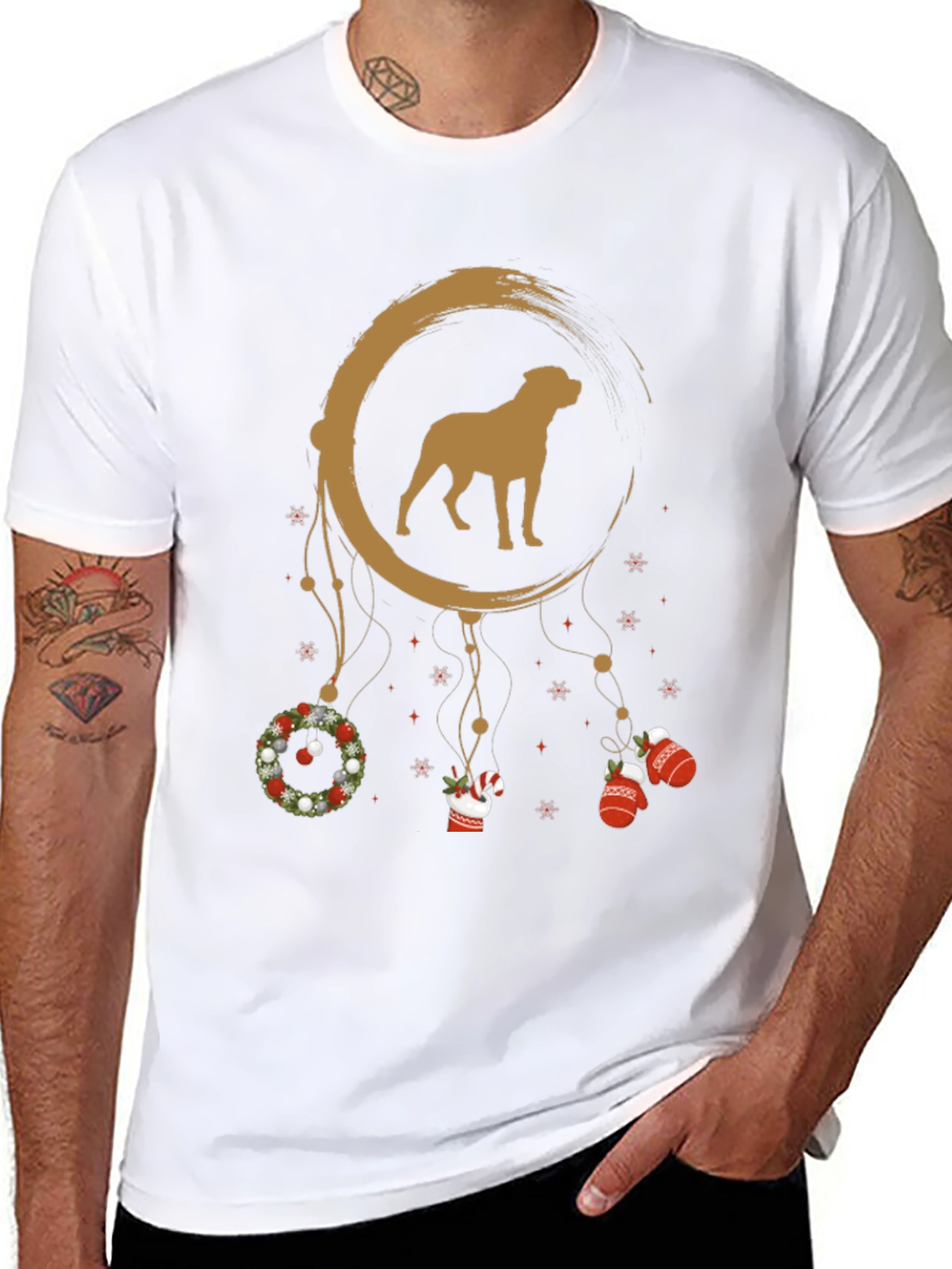 Dog Christmas Dreamcatcher T-Shirt