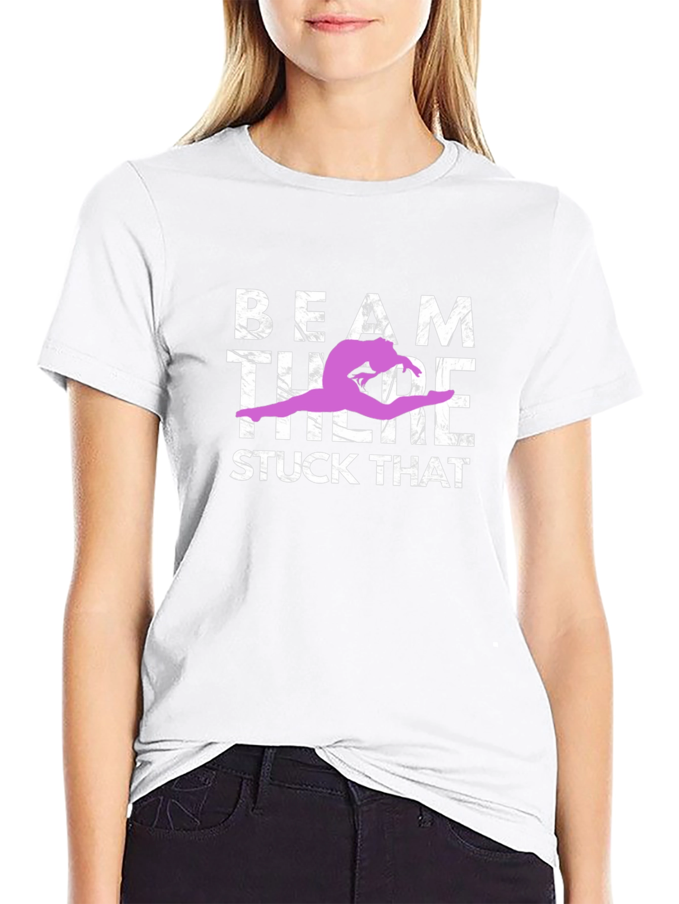 Gymnastics Beam T-Shirt - Stuck That Landing Tee