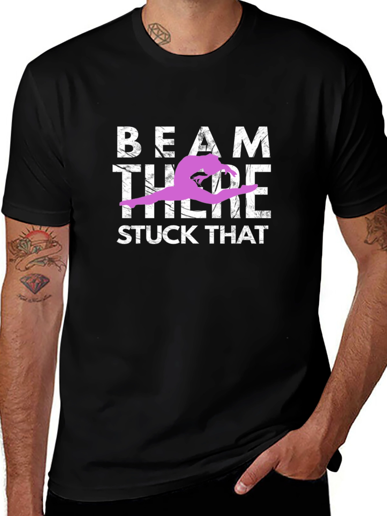 Gymnastics Beam T-Shirt - Stuck That Landing Tee