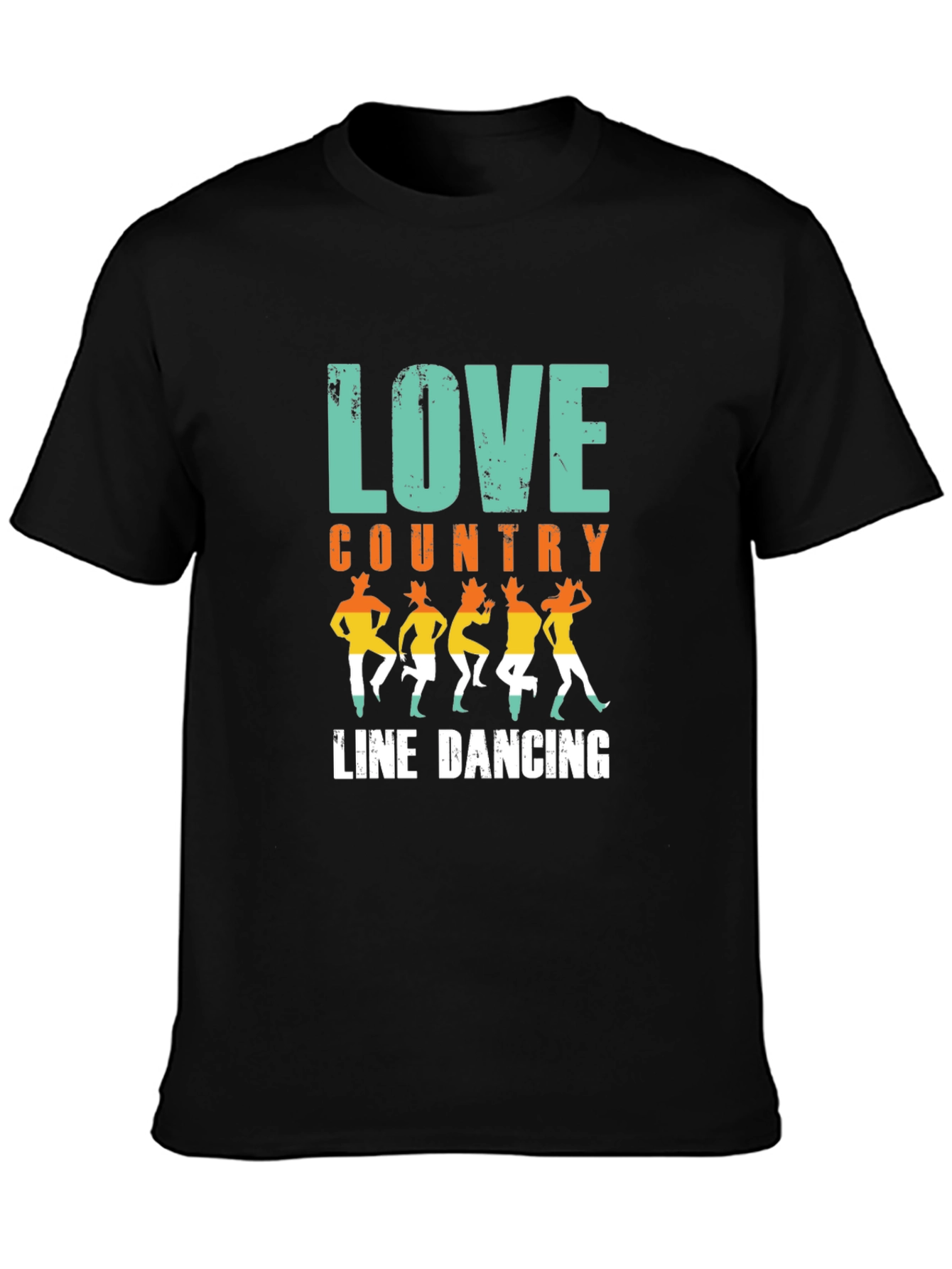 Love Country Line Dancing Graphic T-Shirt