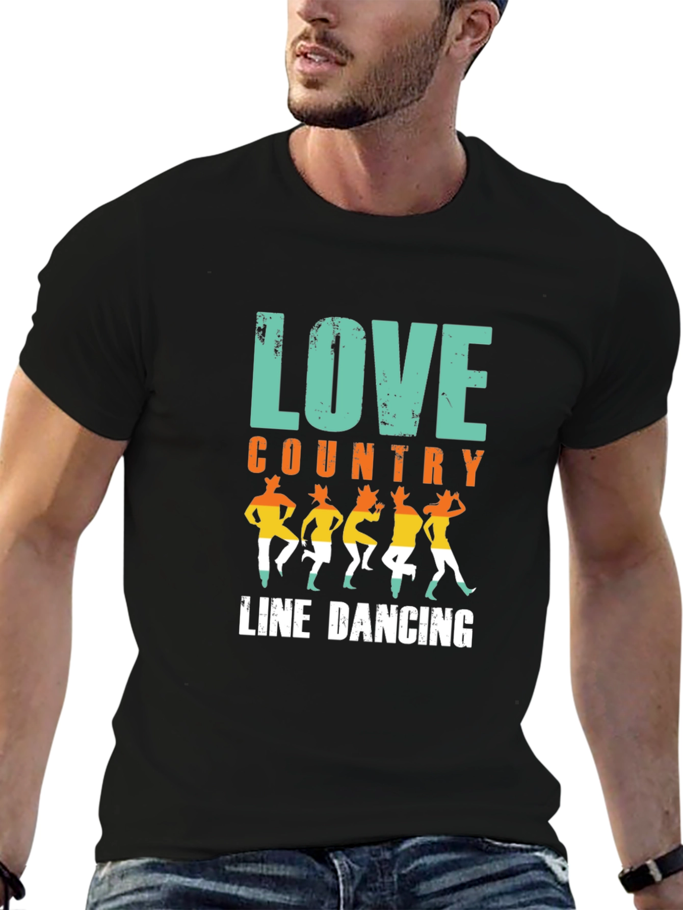 Love Country Line Dancing Graphic T-Shirt