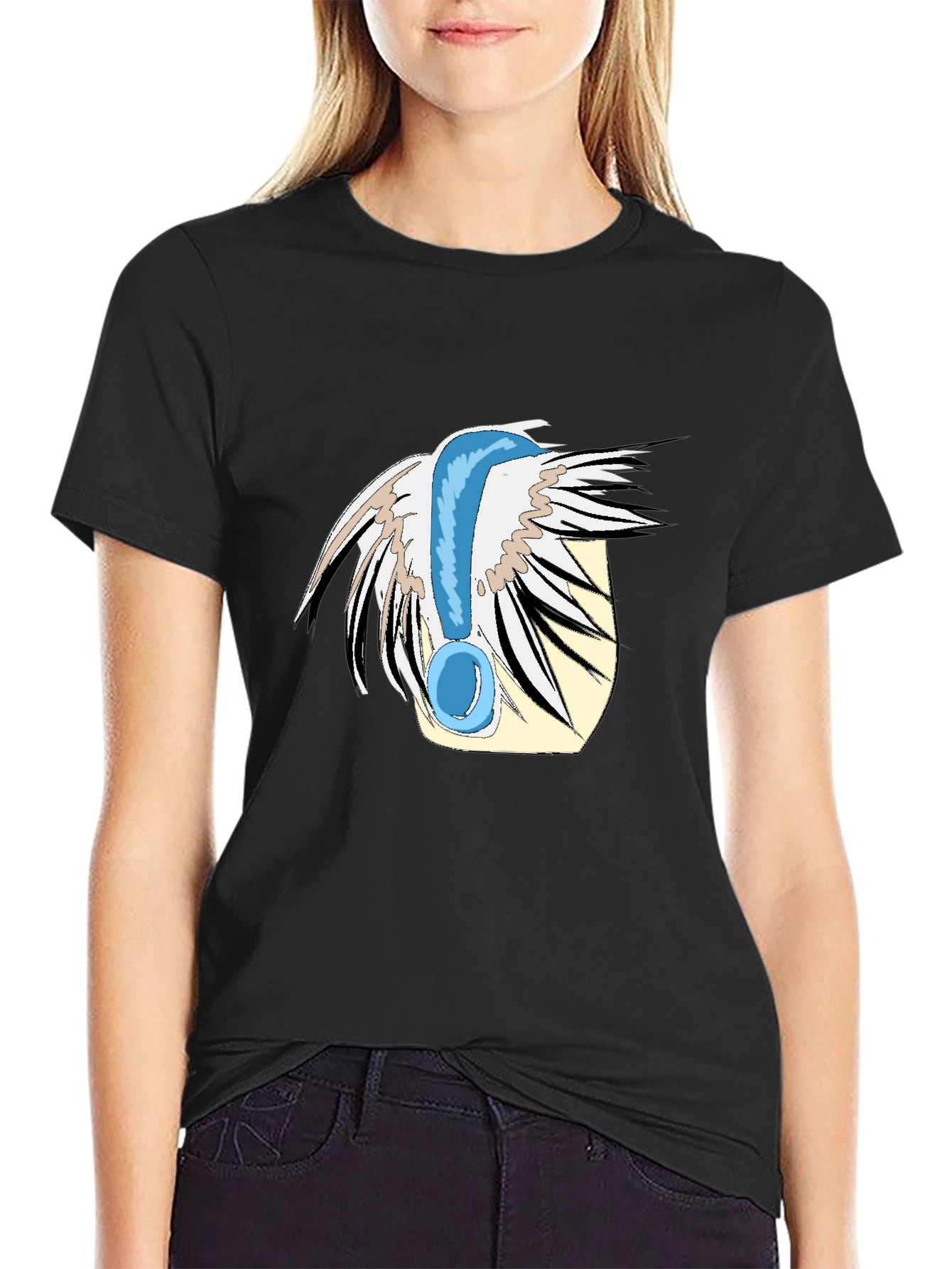 Statement T-Shirt - Blue Exclamation Point Design