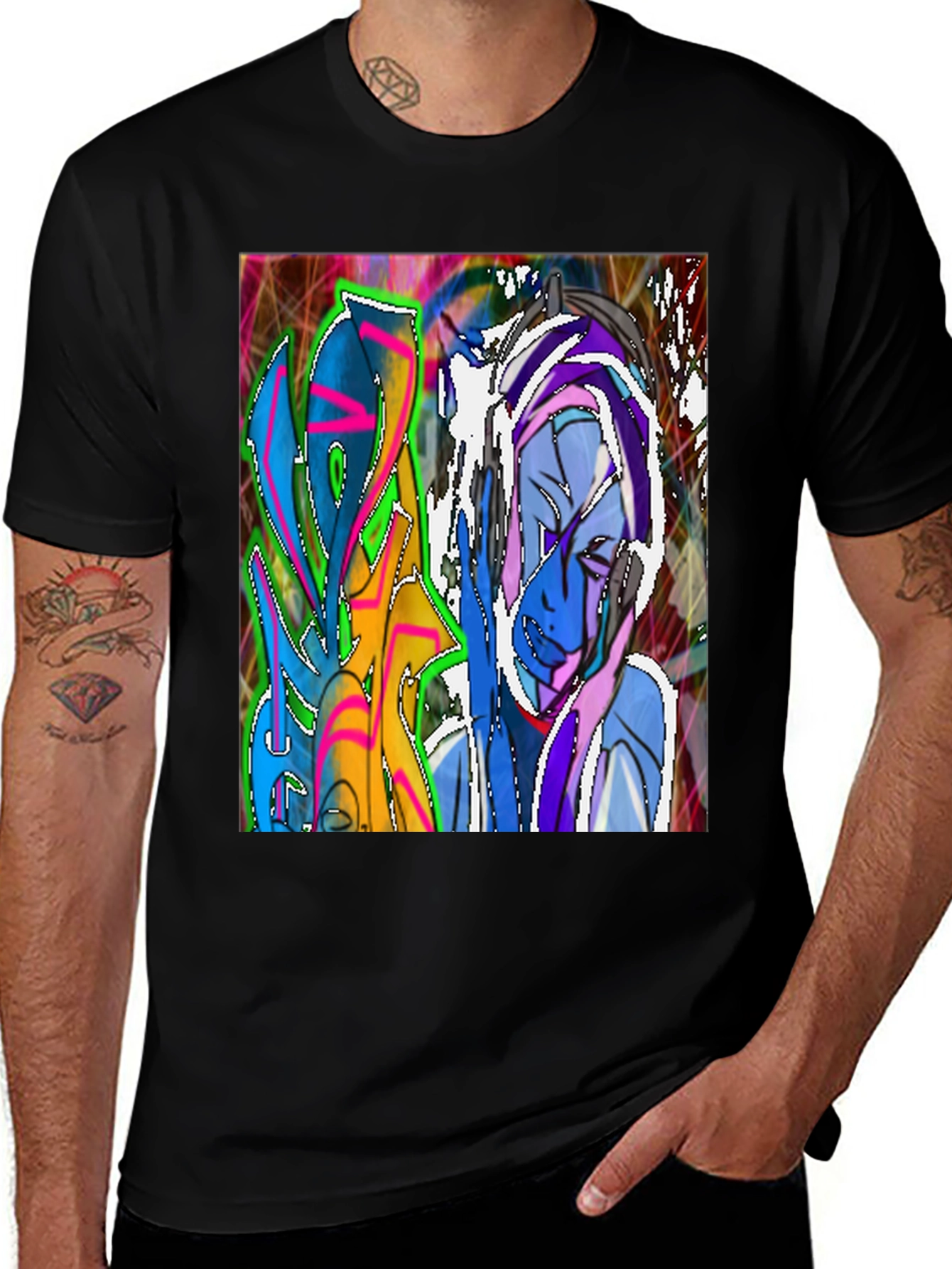 Abstract Graffiti Art T-Shirt - Street Style Tee