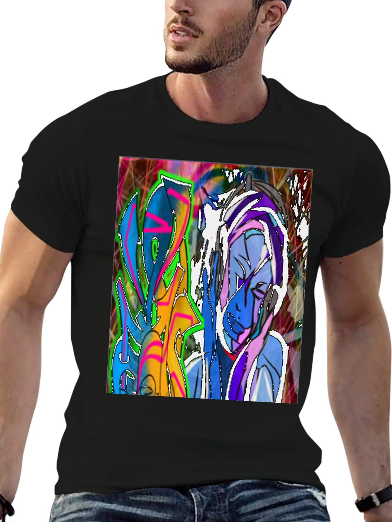 Abstract Graffiti Art T-Shirt - Street Style Tee