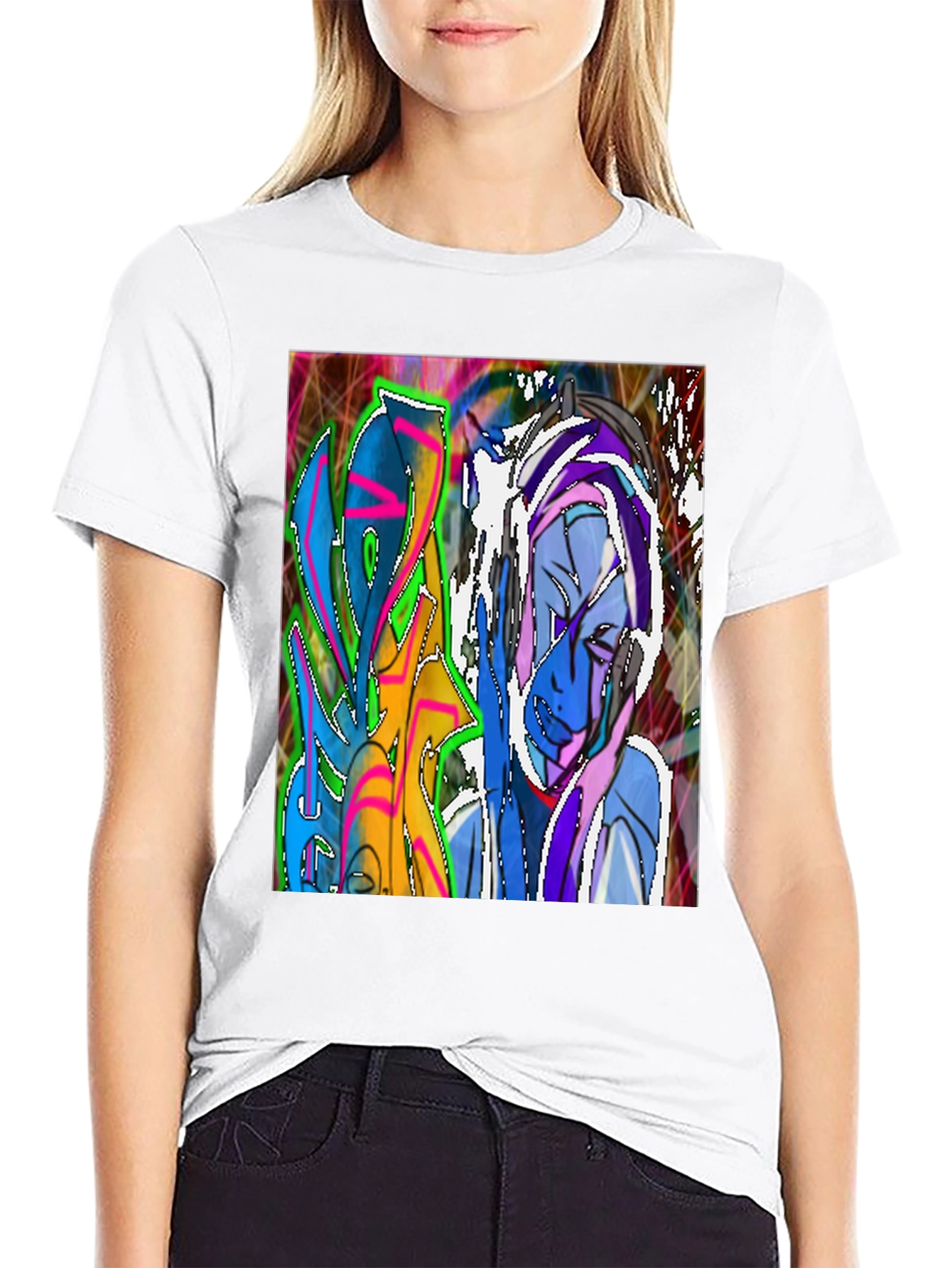 Abstract Graffiti Art T-Shirt - Street Style Tee