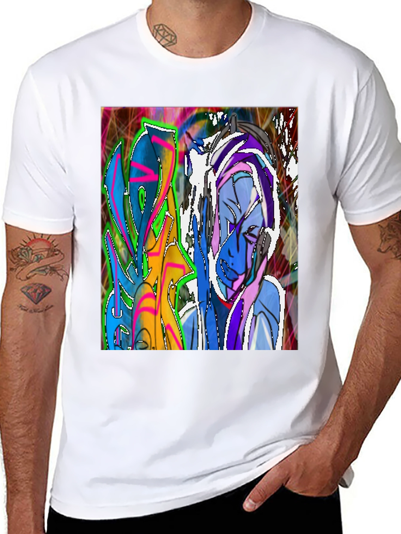 Abstract Graffiti Art T-Shirt - Street Style Tee