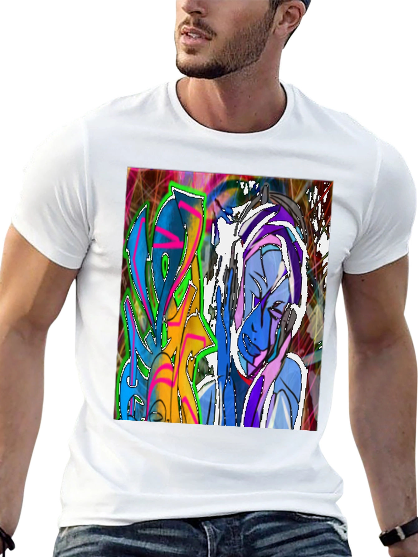 Abstract Graffiti Art T-Shirt - Street Style Tee