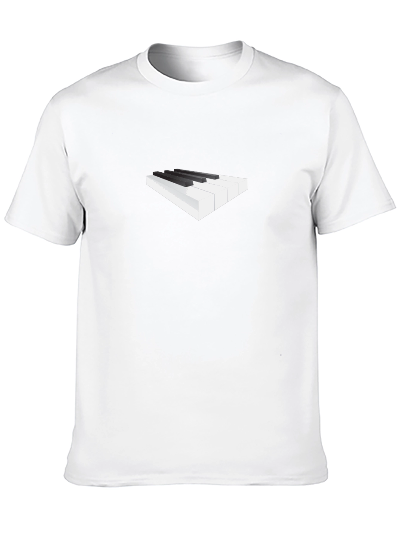 Piano Keys Graphic Tee - Classic Black