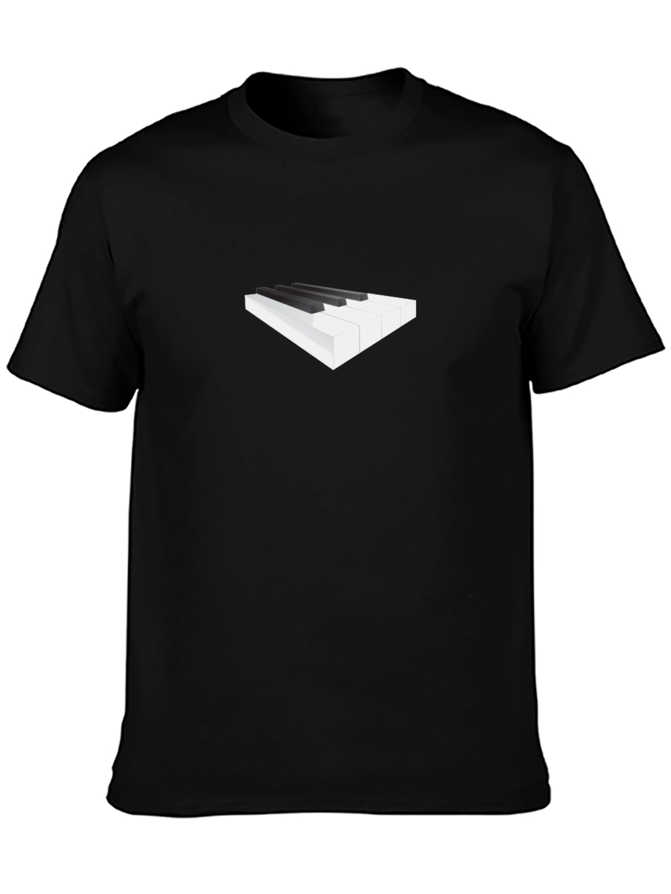 Piano Keys Graphic Tee - Classic Black