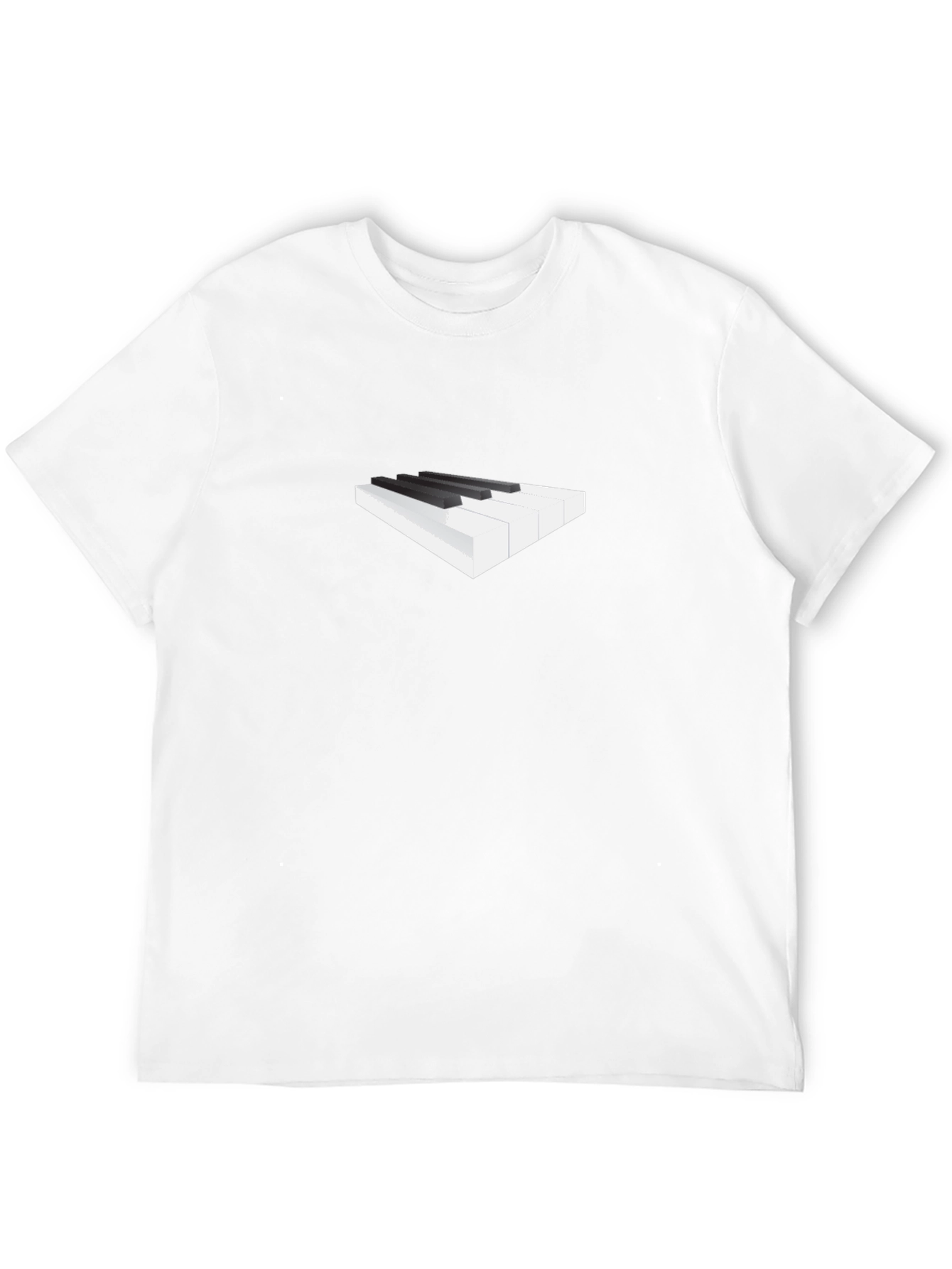 Piano Keys Graphic Tee - Classic Black
