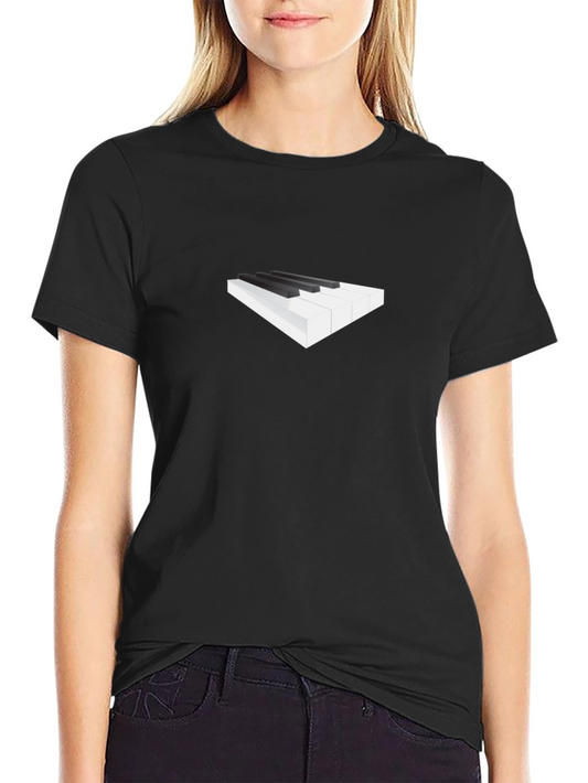 Piano Keys Graphic Tee - Classic Black