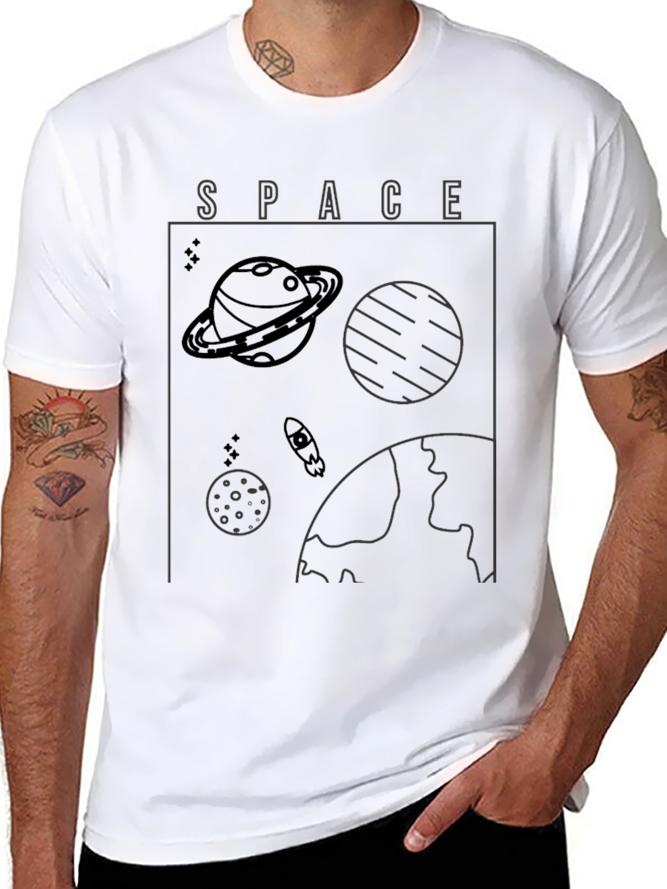 Space Graphic T-Shirt - Unisex