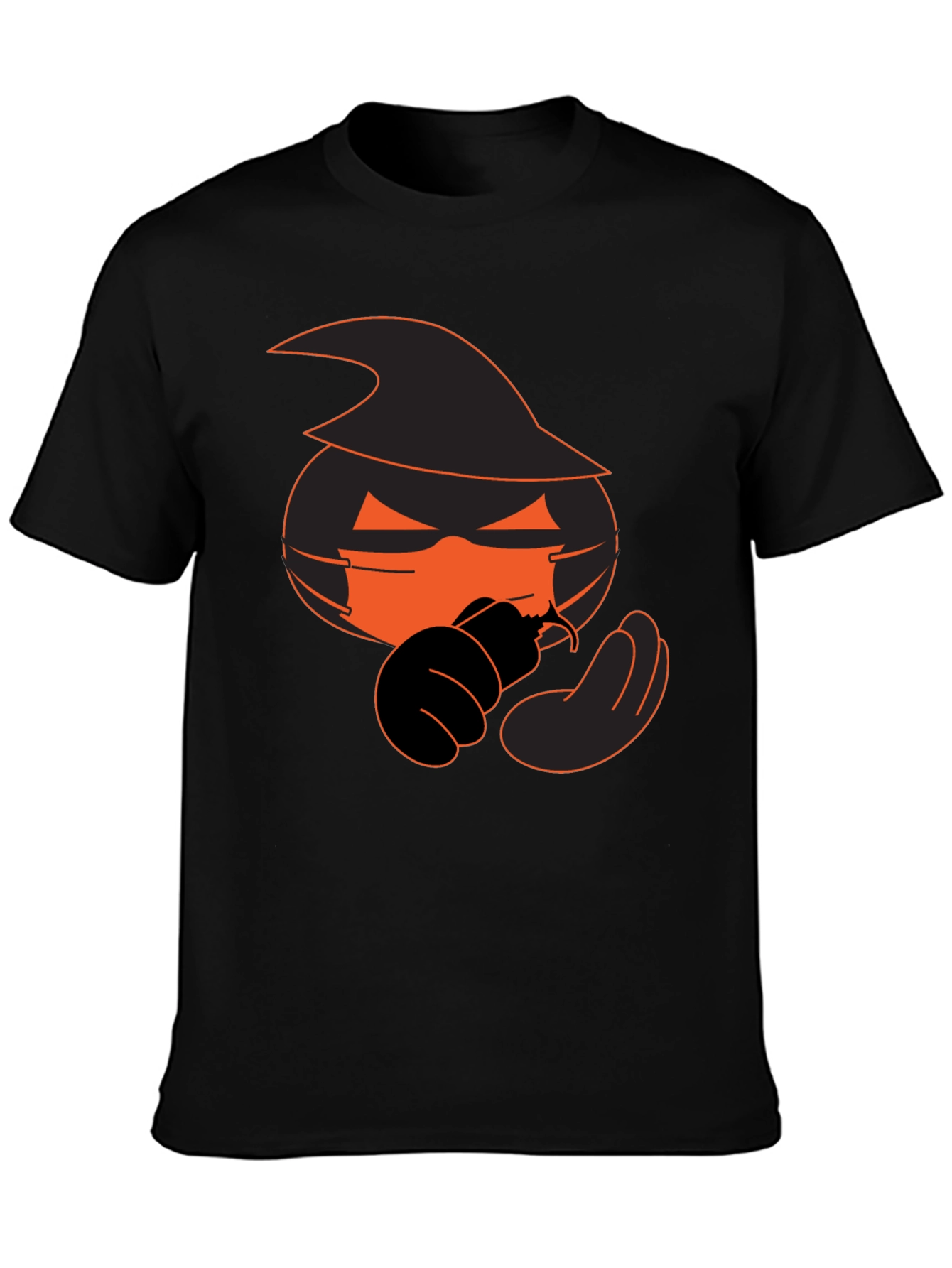 Halloween Pumpkin Witch Graphic Tee