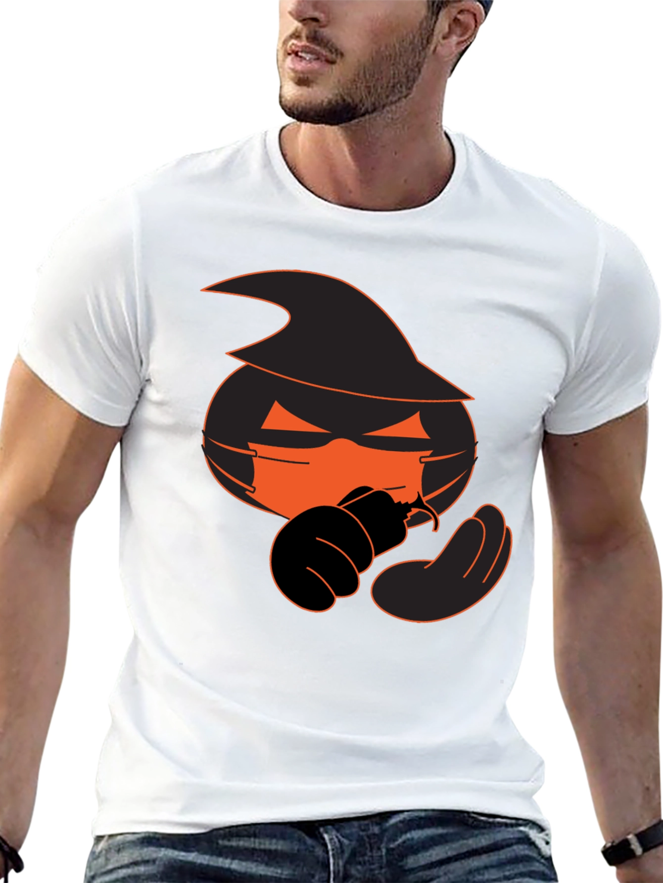 Halloween Pumpkin Witch Graphic Tee