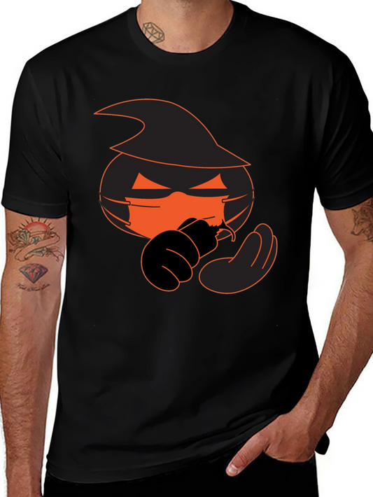 Halloween Pumpkin Witch Graphic Tee