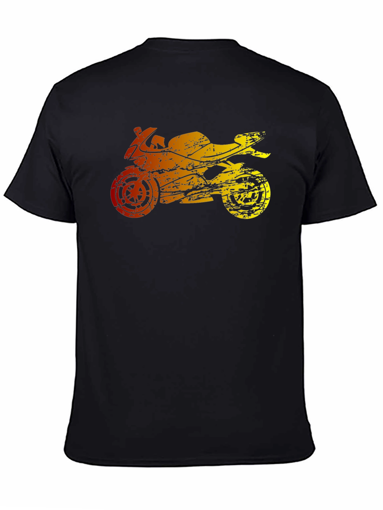Motorcycle Graphic T-Shirt - Black
