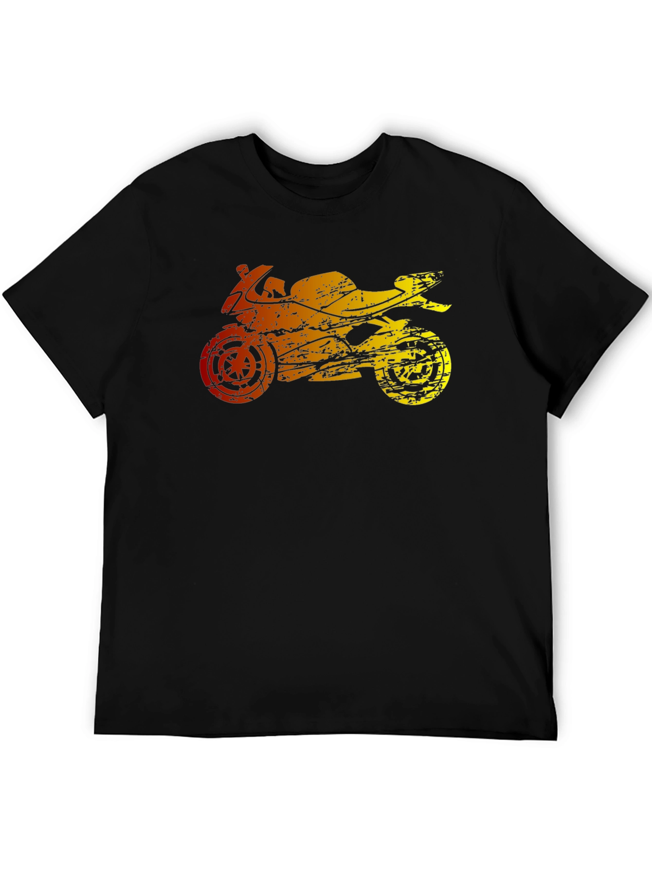 Motorcycle Graphic T-Shirt - Black