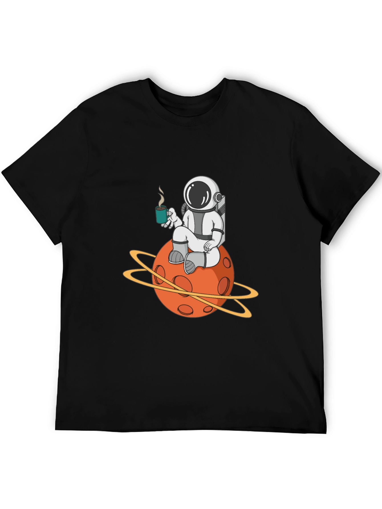 Astronaut Planet Graphic Tee - Cool Space Design