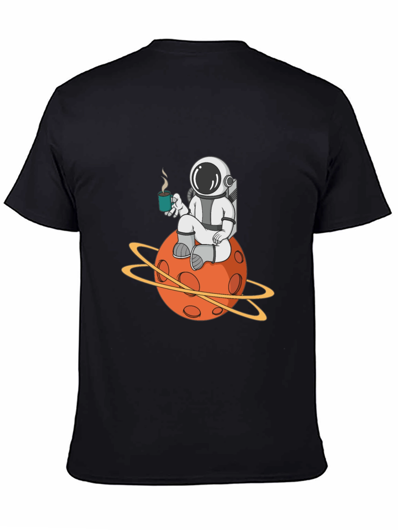 Astronaut Planet Graphic Tee - Cool Space Design