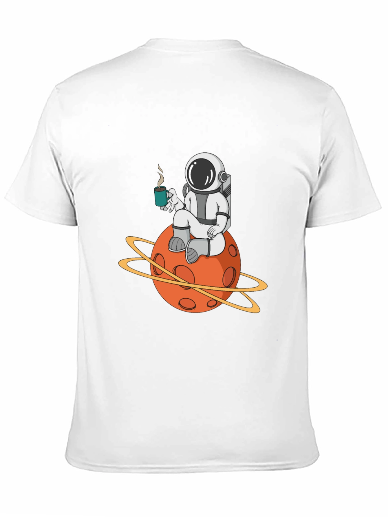 Astronaut Planet Graphic Tee - Cool Space Design