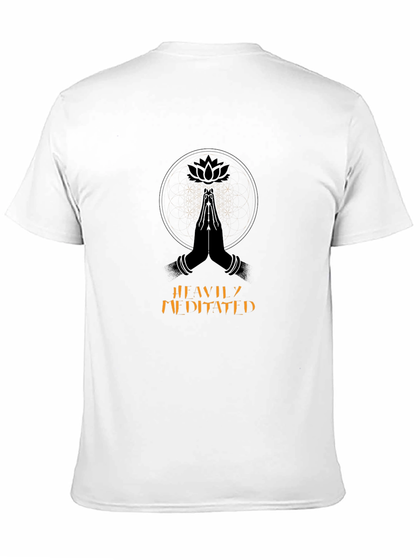 Meditated Graphic T-Shirt: Black
