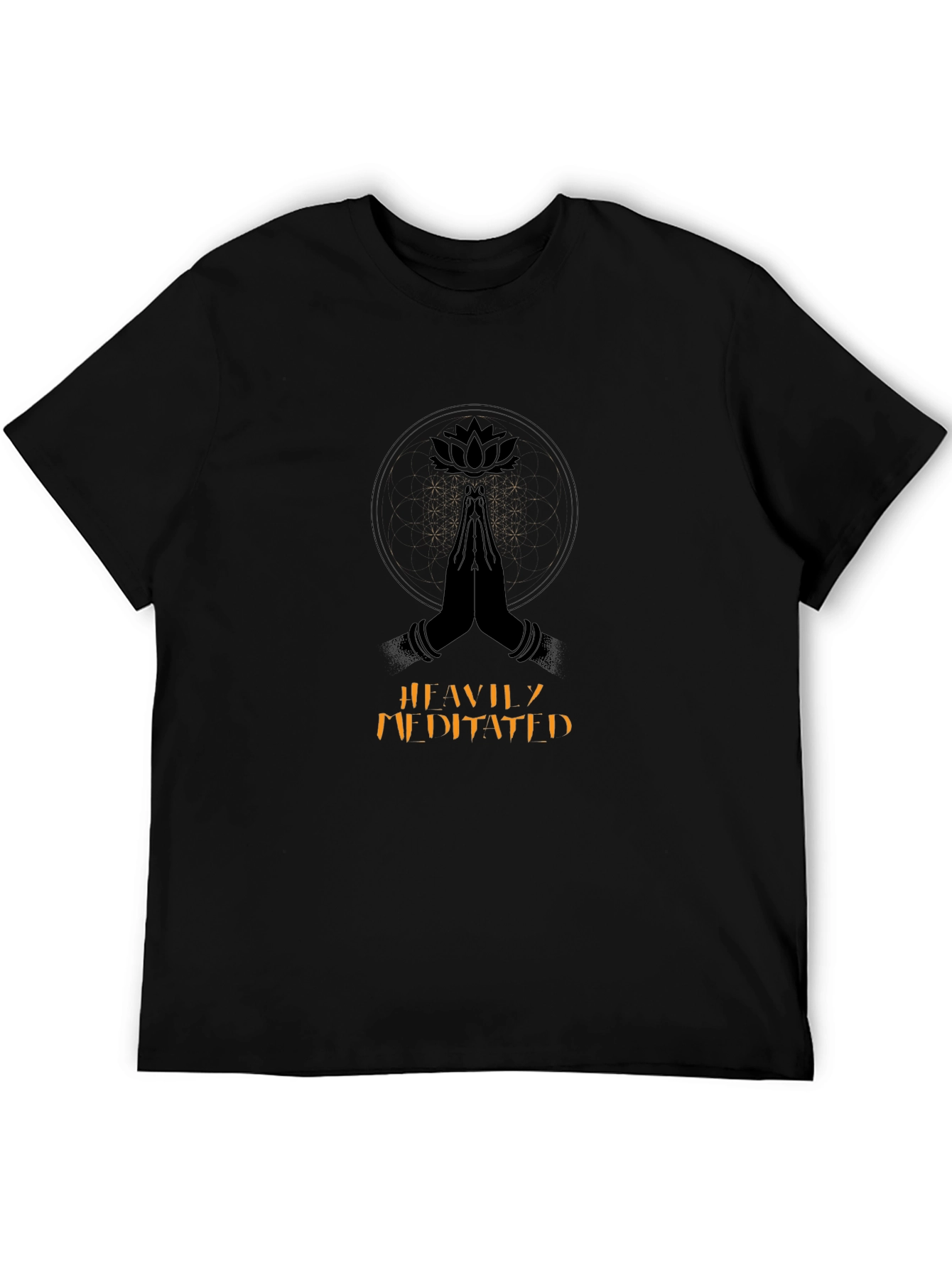 Meditated Graphic T-Shirt: Black