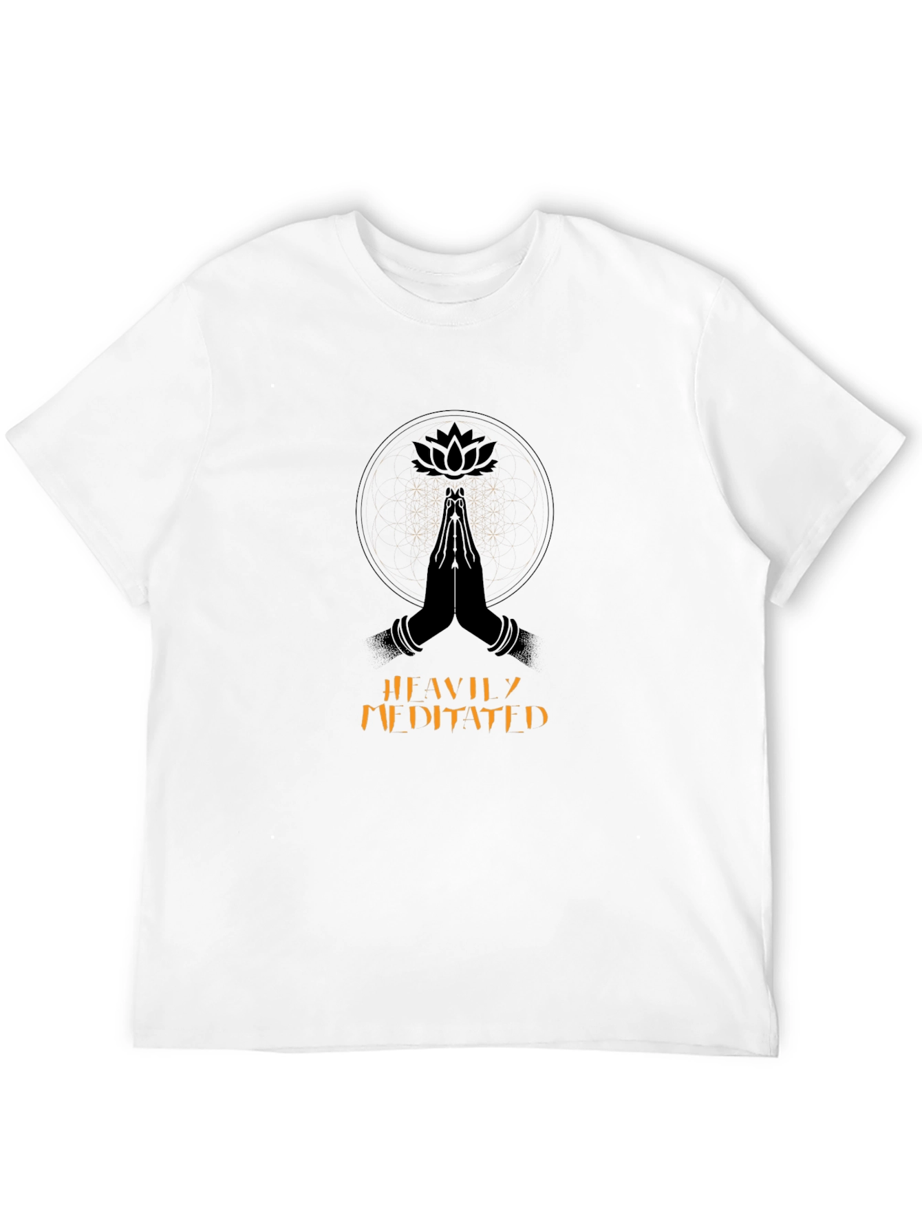 Meditated Graphic T-Shirt: Black