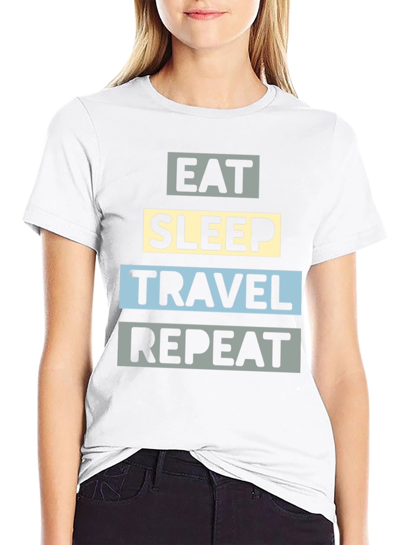 Eat Sleep Travel Repeat T-Shirt - Adventure Tee