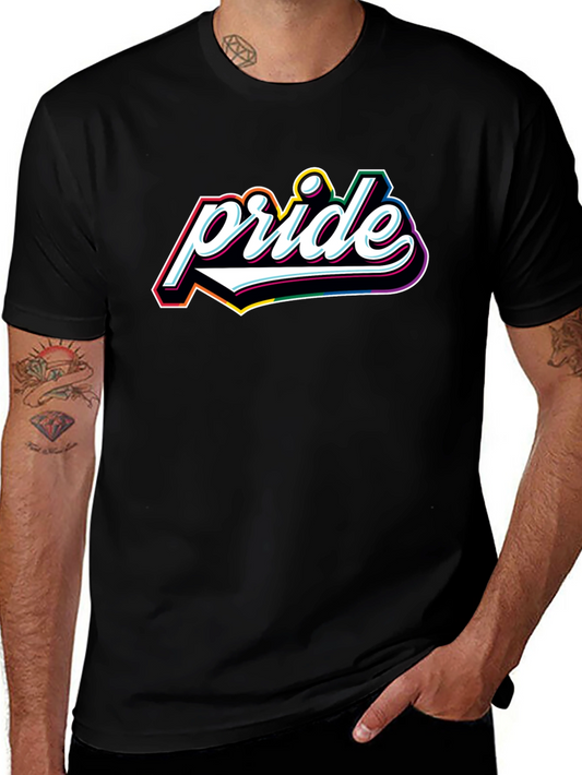 Pride Graphic Tee - Black Cotton T-Shirt