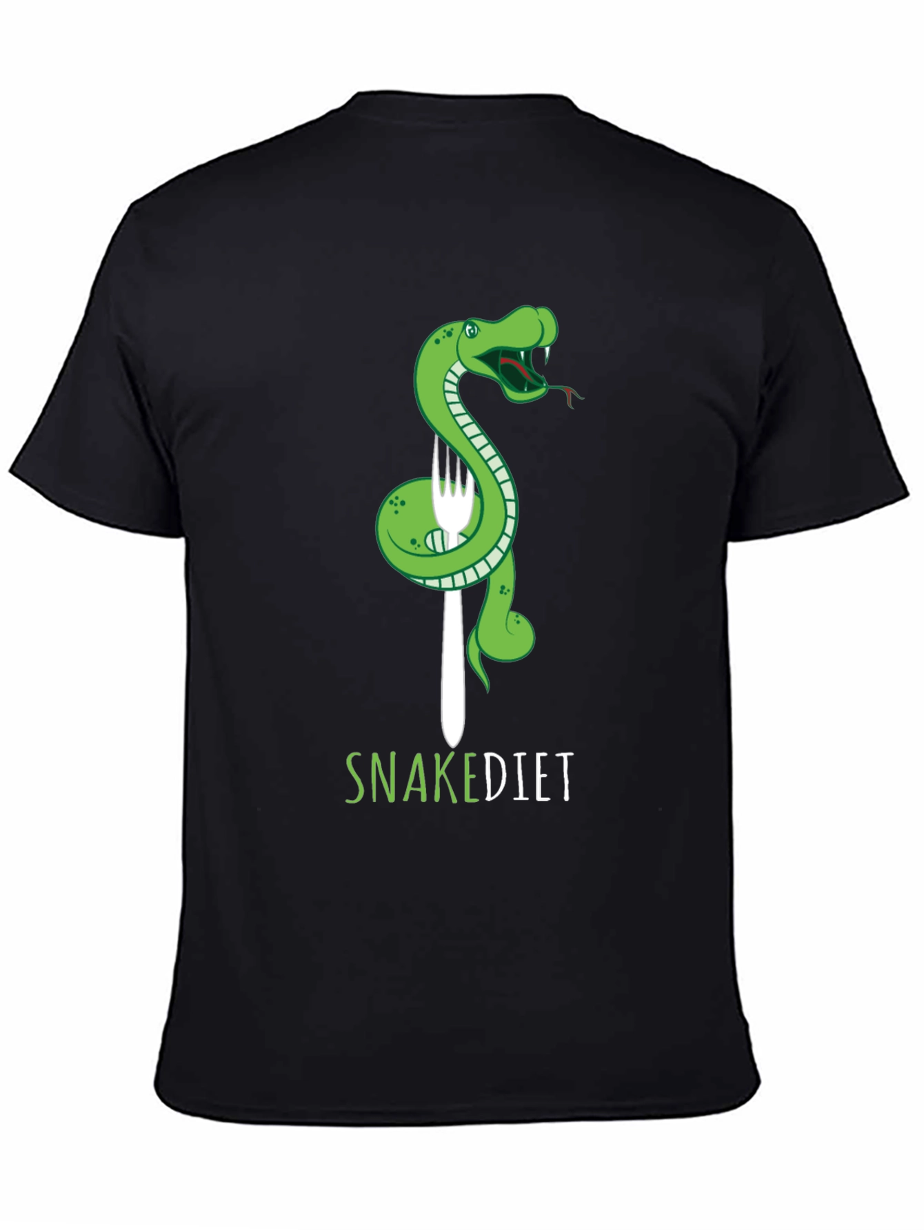 Snake Diet T-Shirt - Green Reptile Graphic Tee