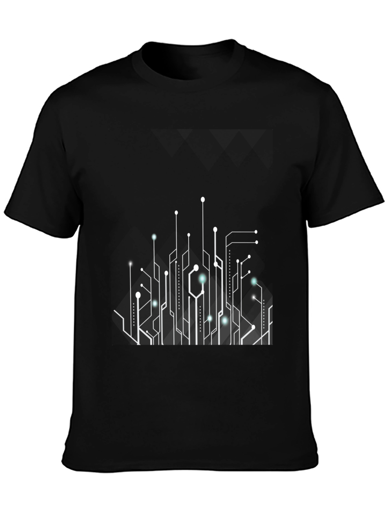 Circuit Board Graphic Tee - Black