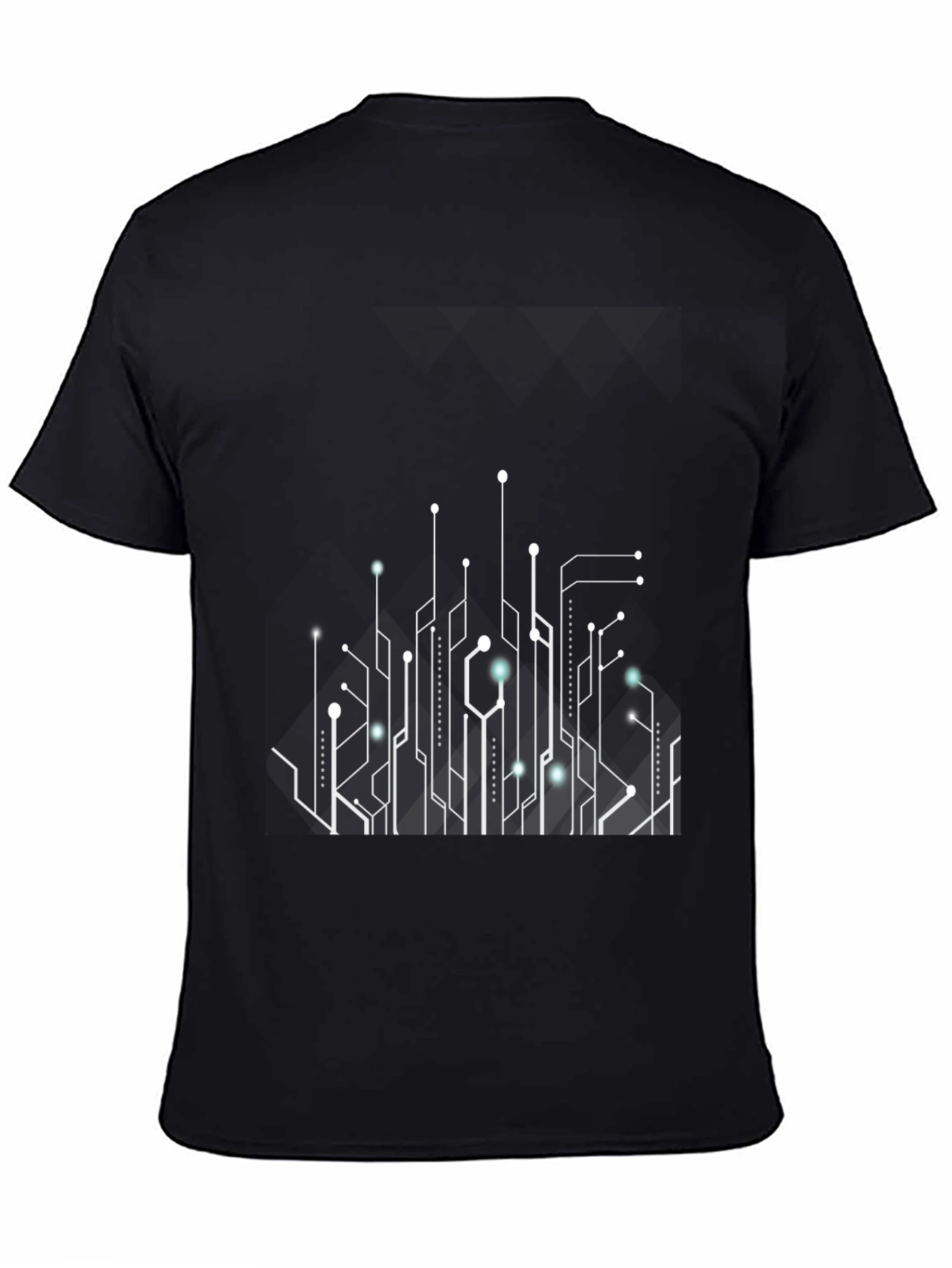 Circuit Board Graphic Tee - Black