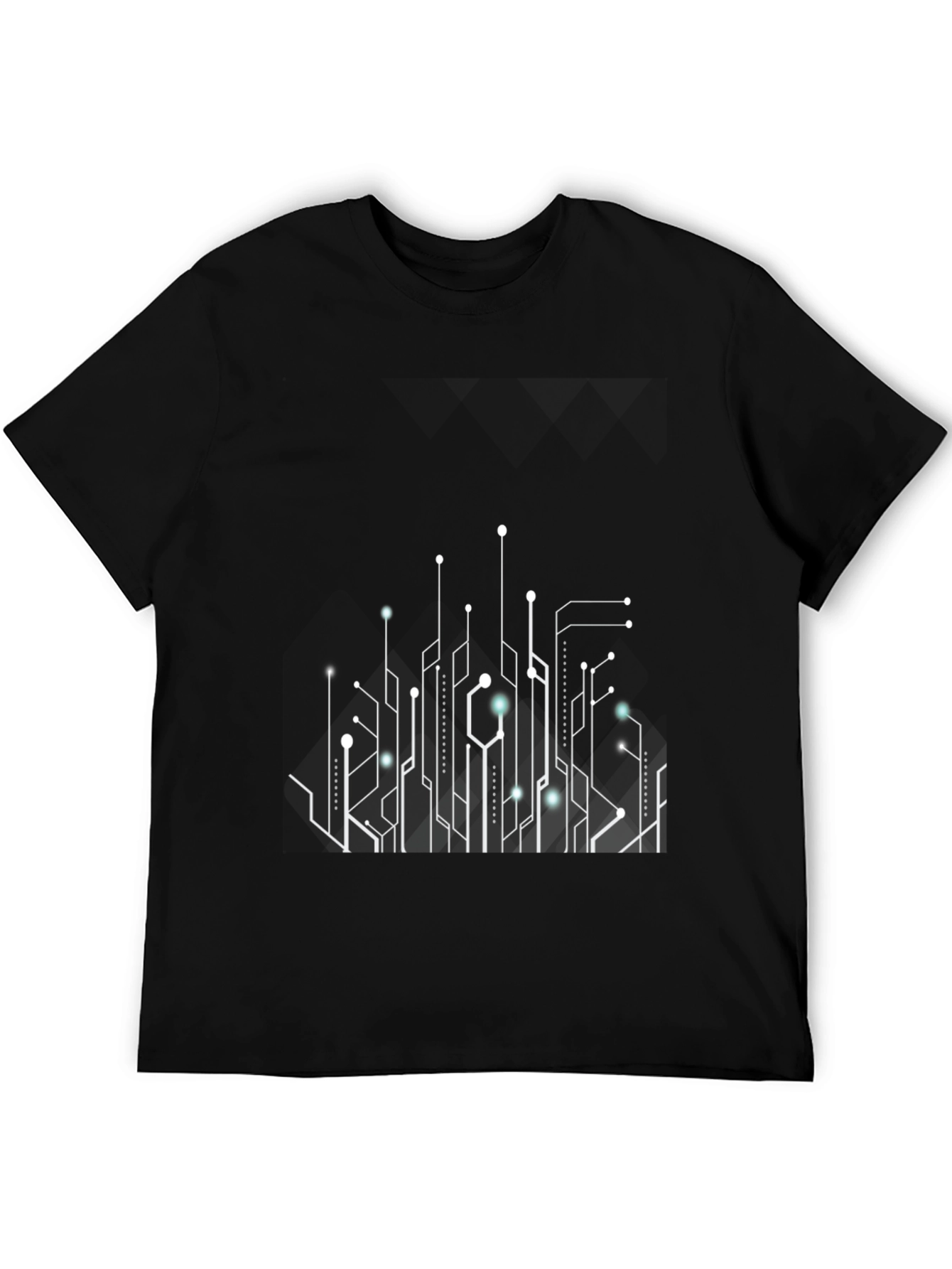Circuit Board Graphic Tee - Black