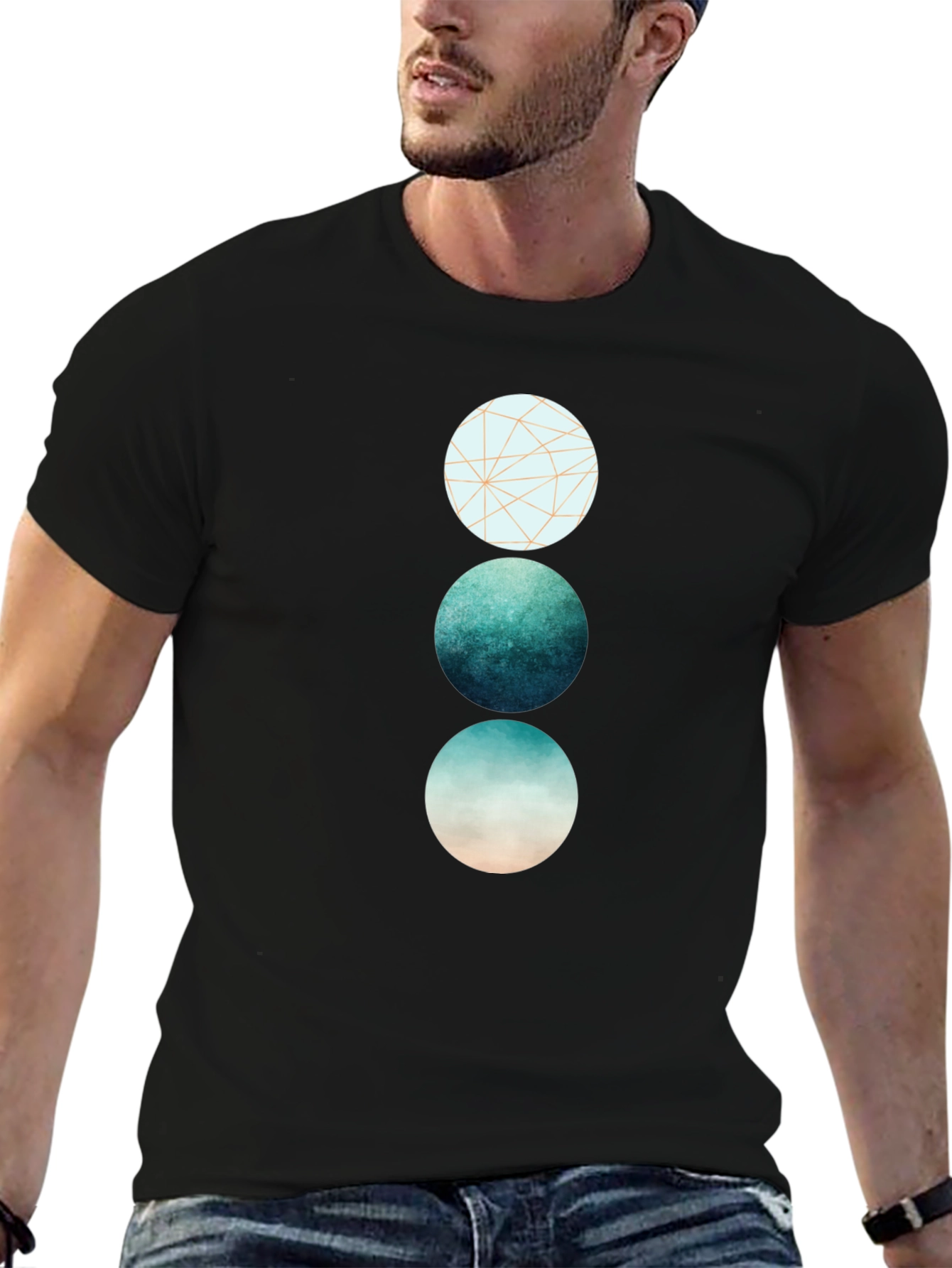 Geometric Circle Graphic Tee