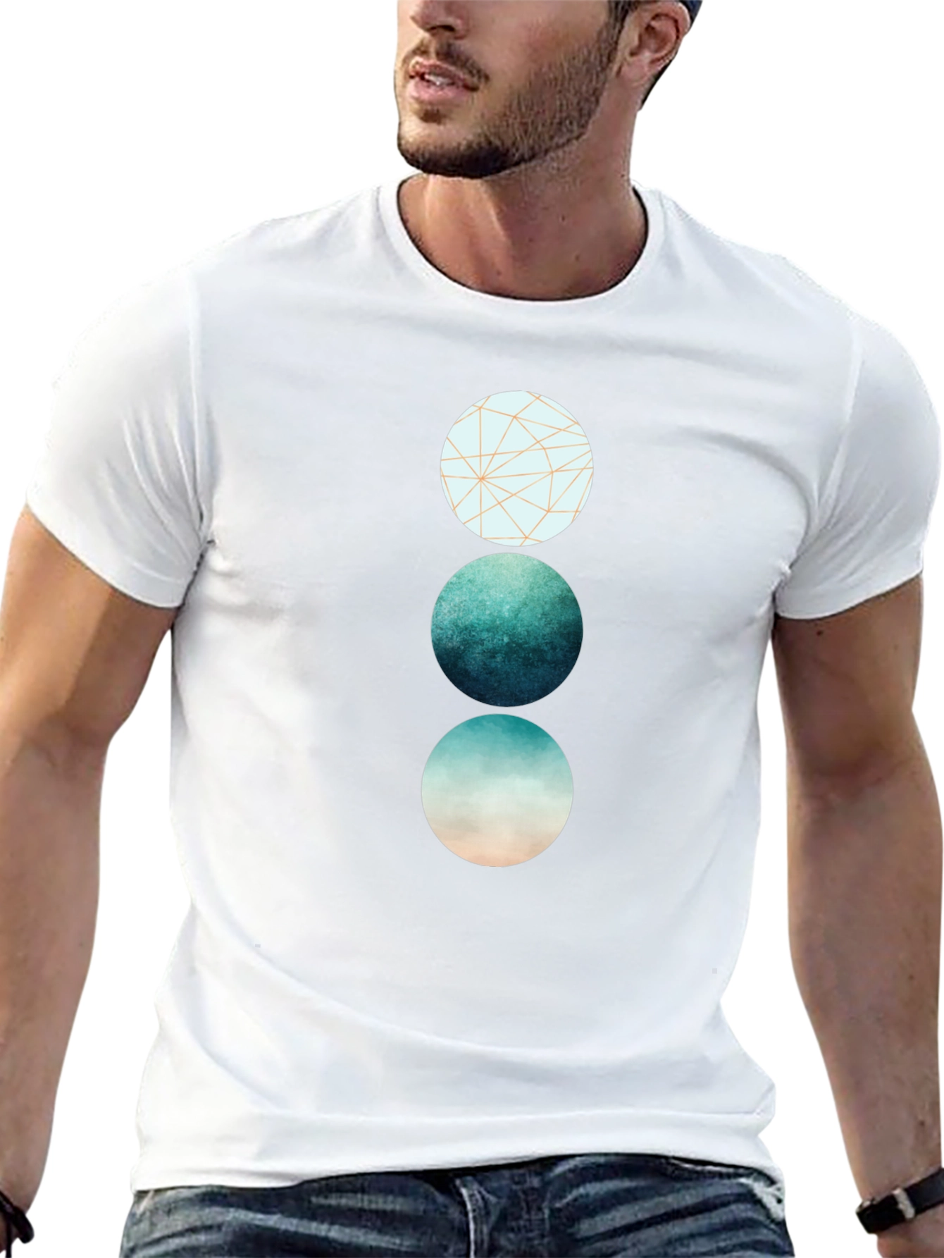 Geometric Circle Graphic Tee
