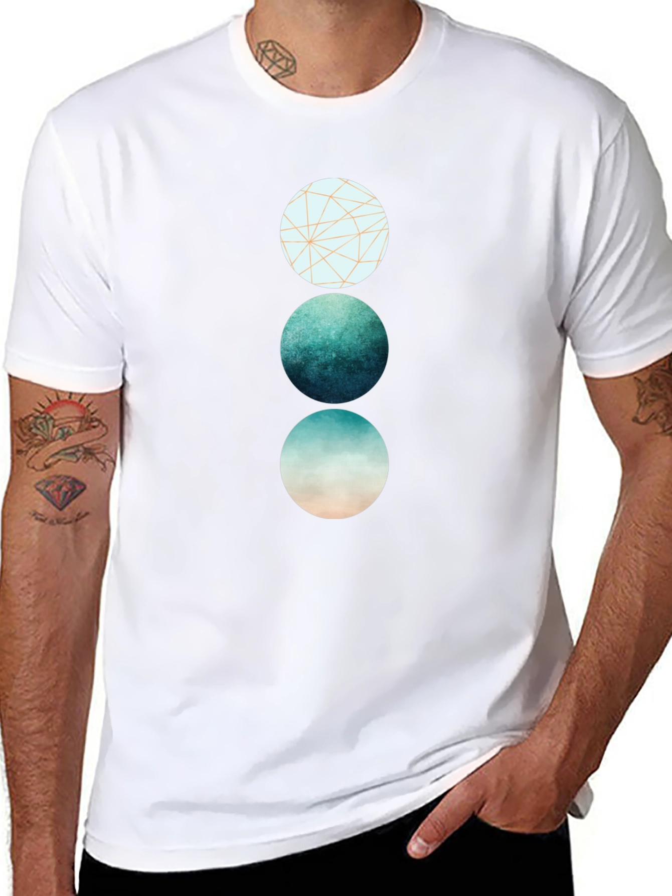 Geometric Circle Graphic Tee