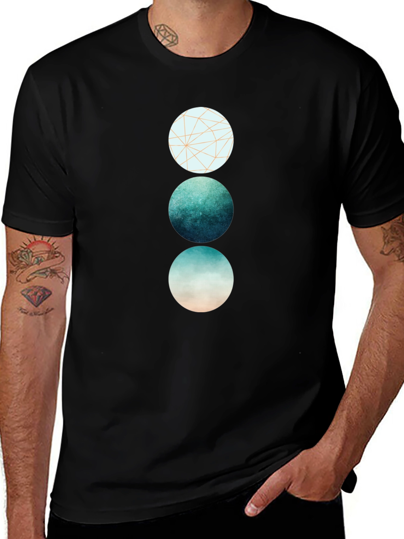 Geometric Circle Graphic Tee