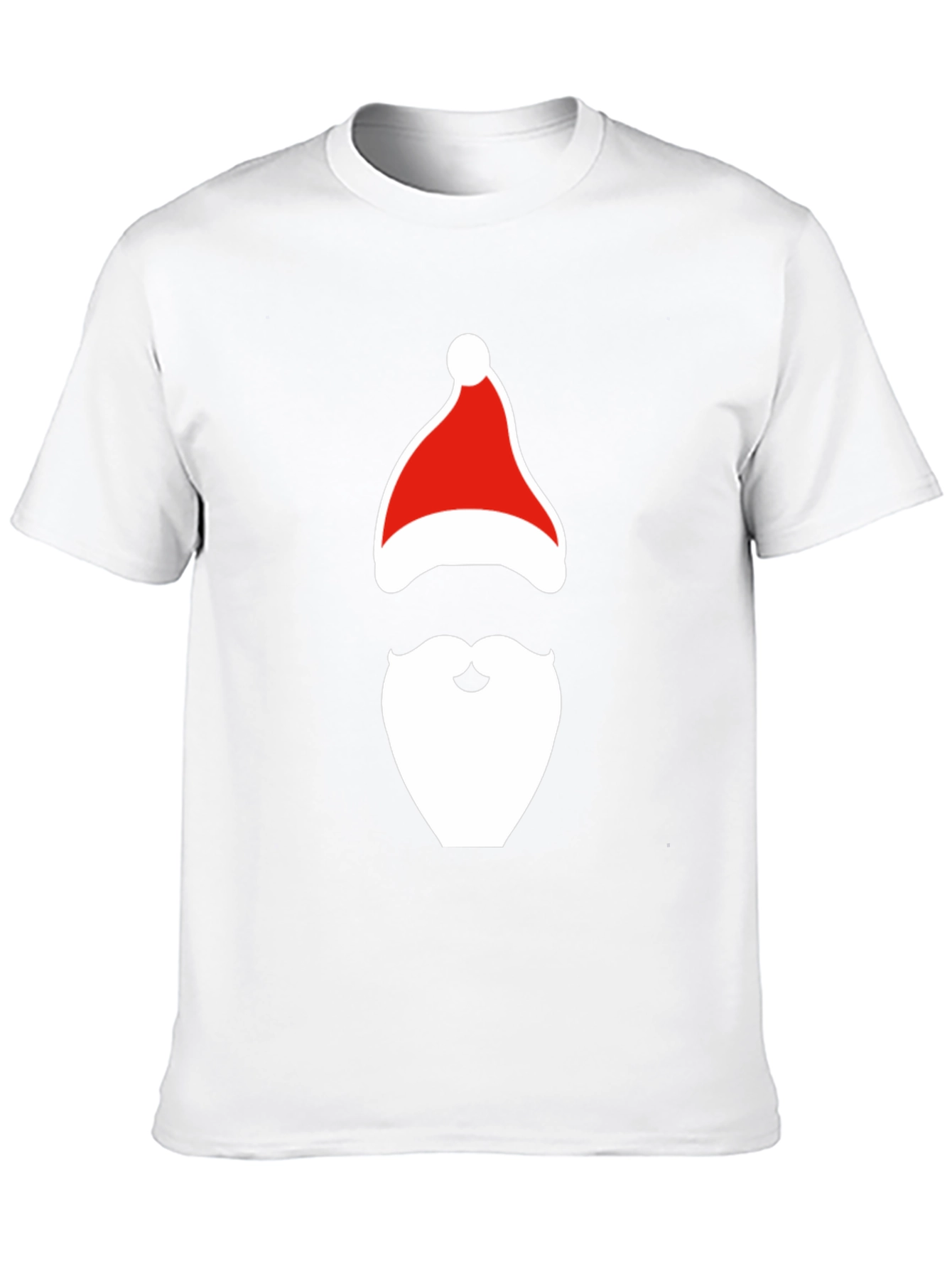 Santa Hat & Beard Graphic Tee