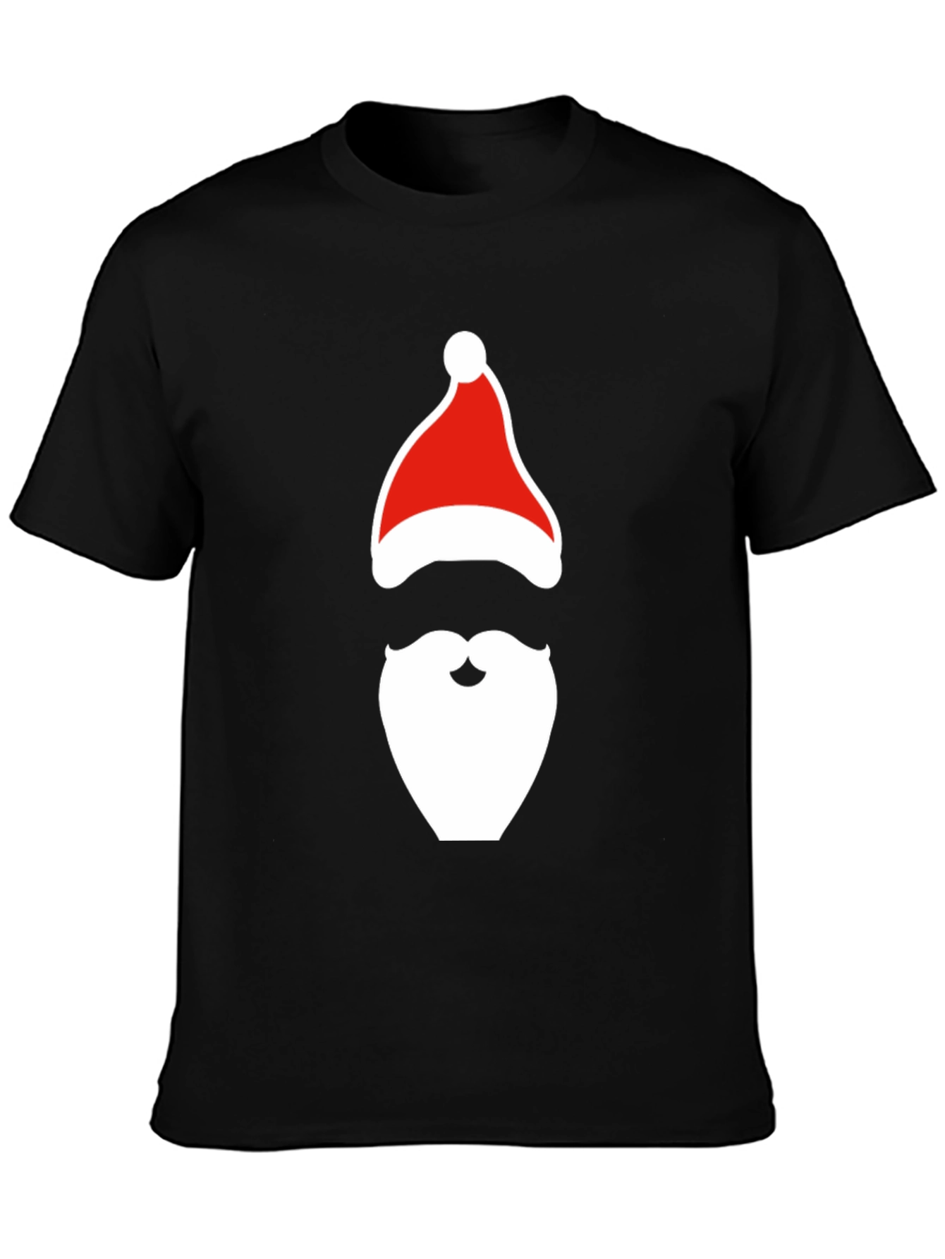 Santa Hat & Beard Graphic Tee