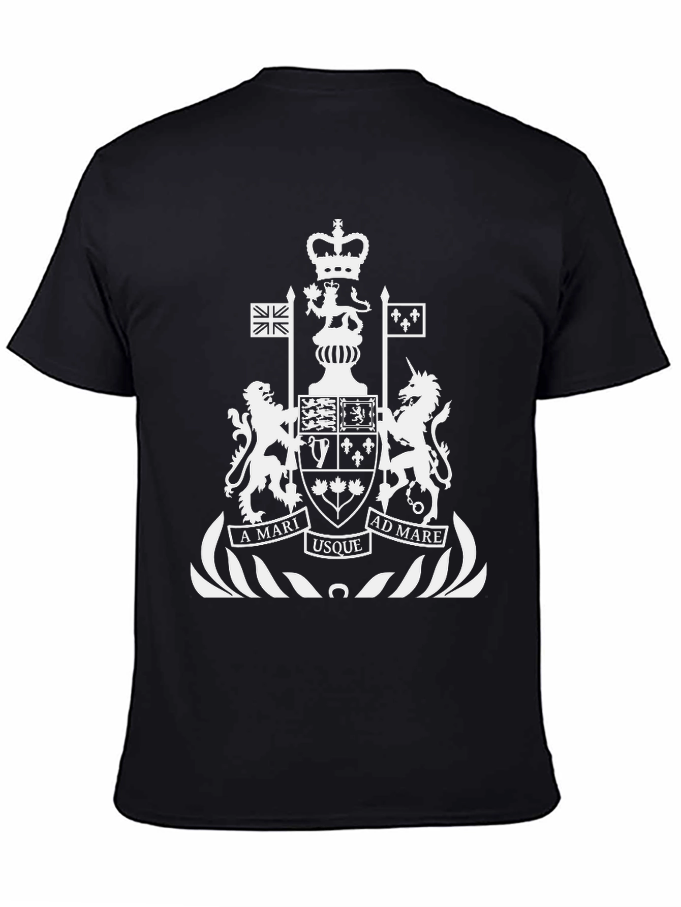 Canada Coat of Arms Black T-Shirt