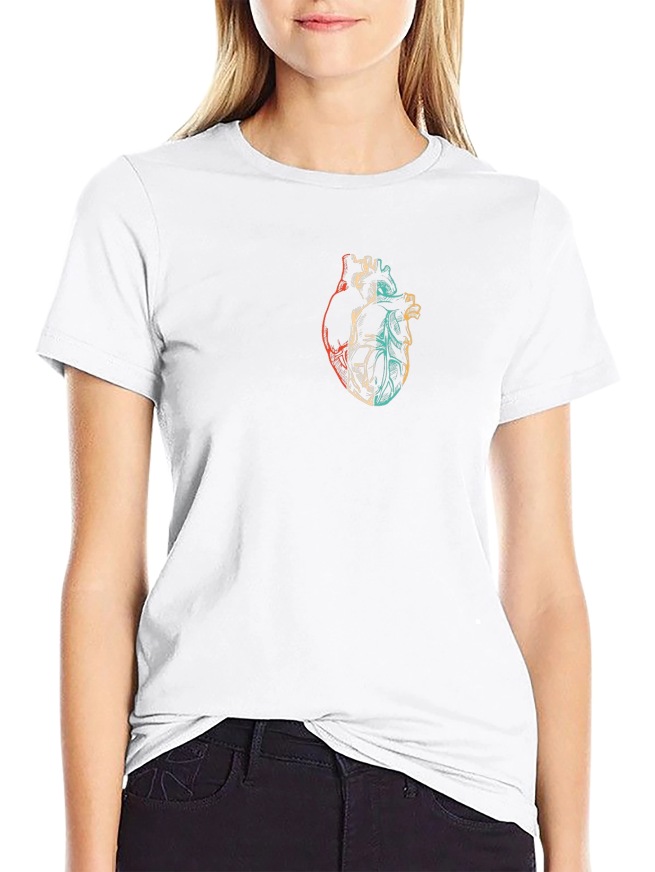 Anatomical Heart Graphic Tee - Stylish & Unique