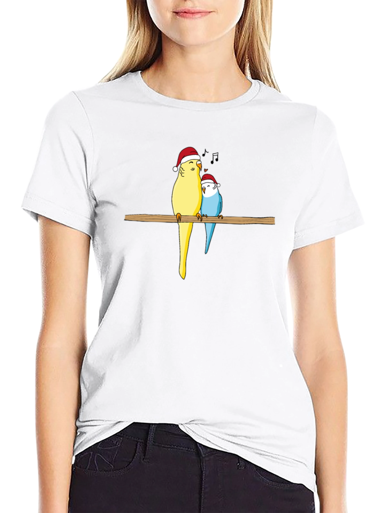 Festive Bird Pair Tee