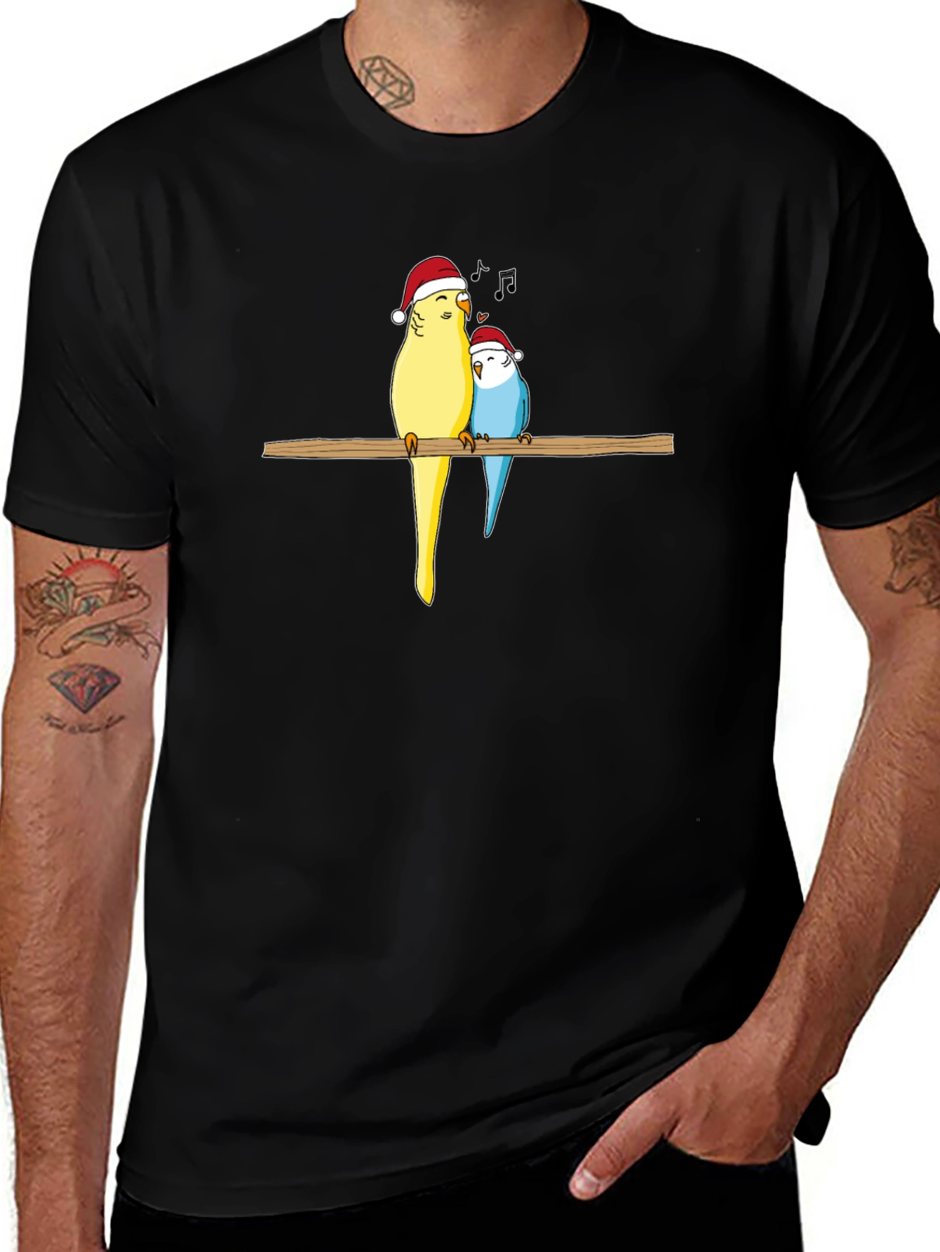 Festive Bird Pair Tee