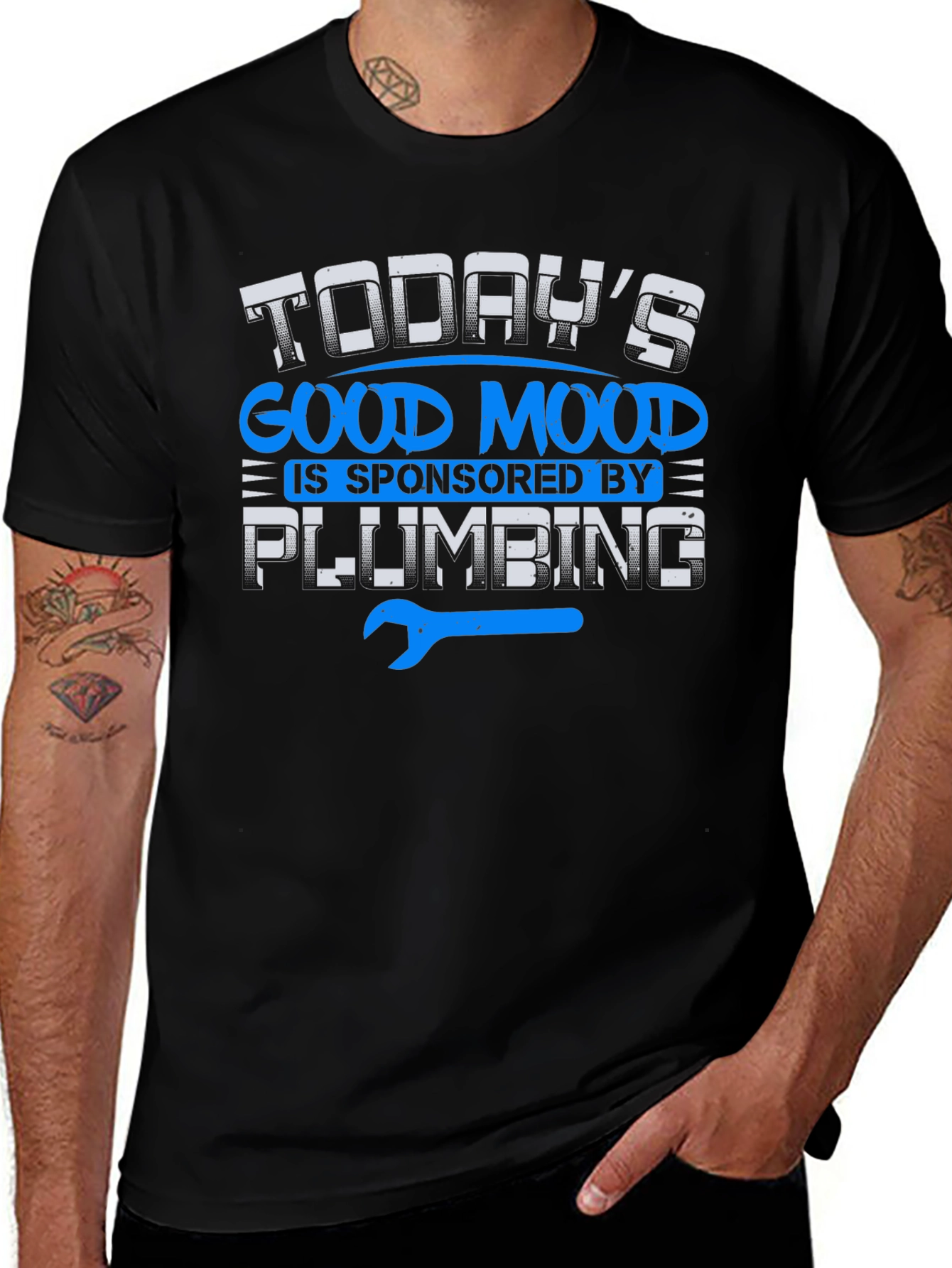Funny Plumber T-Shirt: Todays Good Mood Plumbing