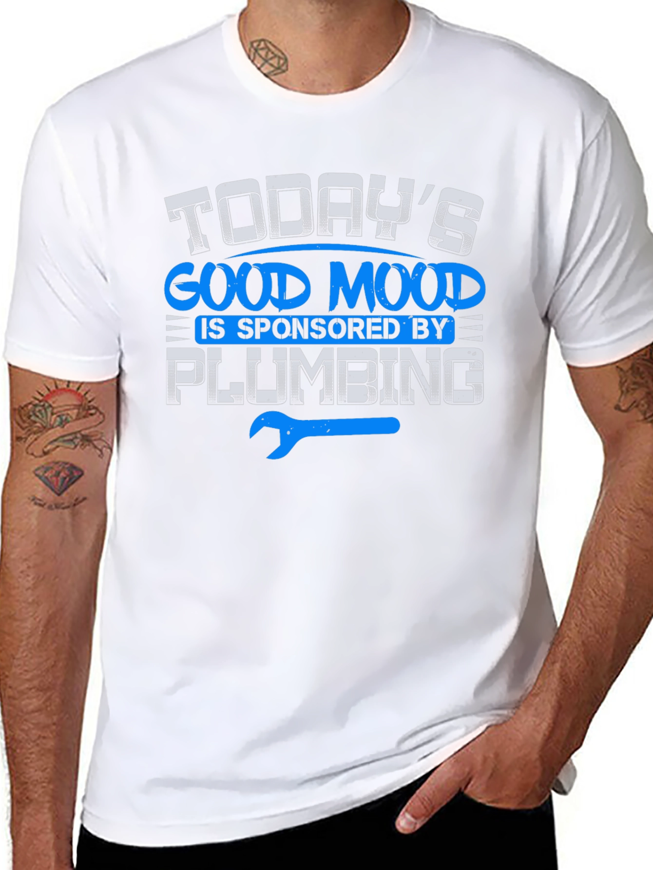 Funny Plumber T-Shirt: Todays Good Mood Plumbing