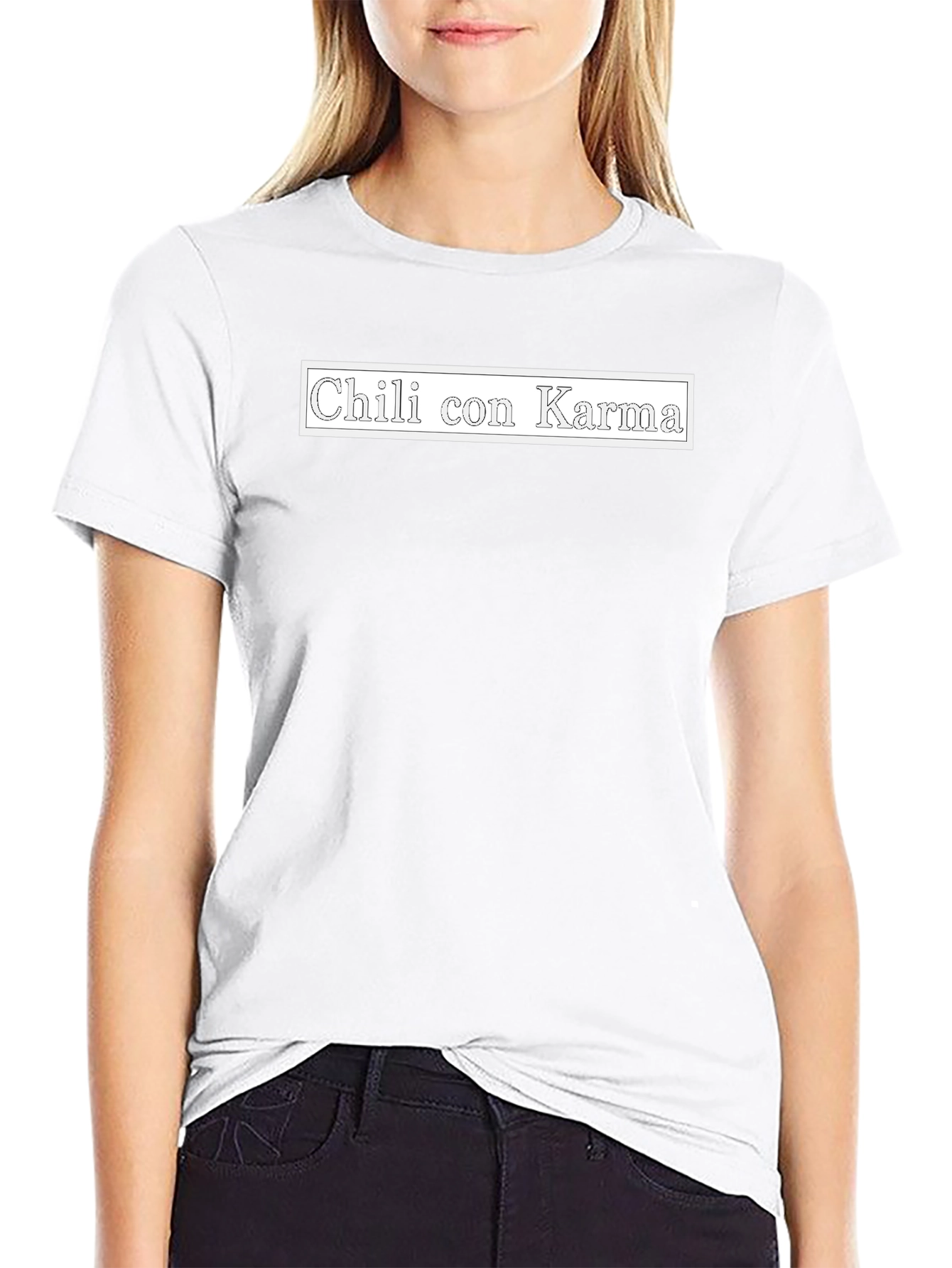 Chili con Karma Graphic Black T-Shirt