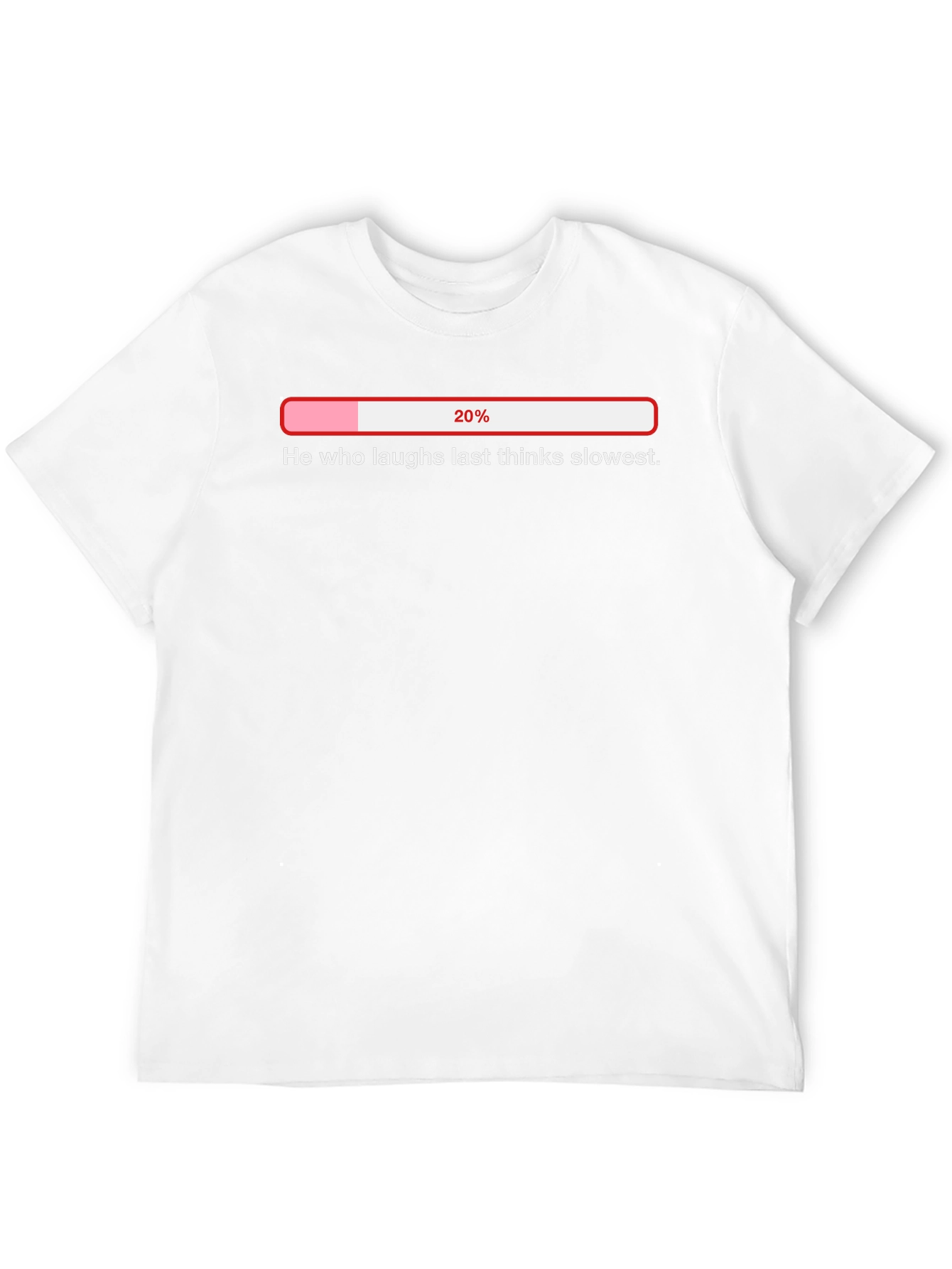 Humorous Slow Thinker Loading Bar T-Shirt