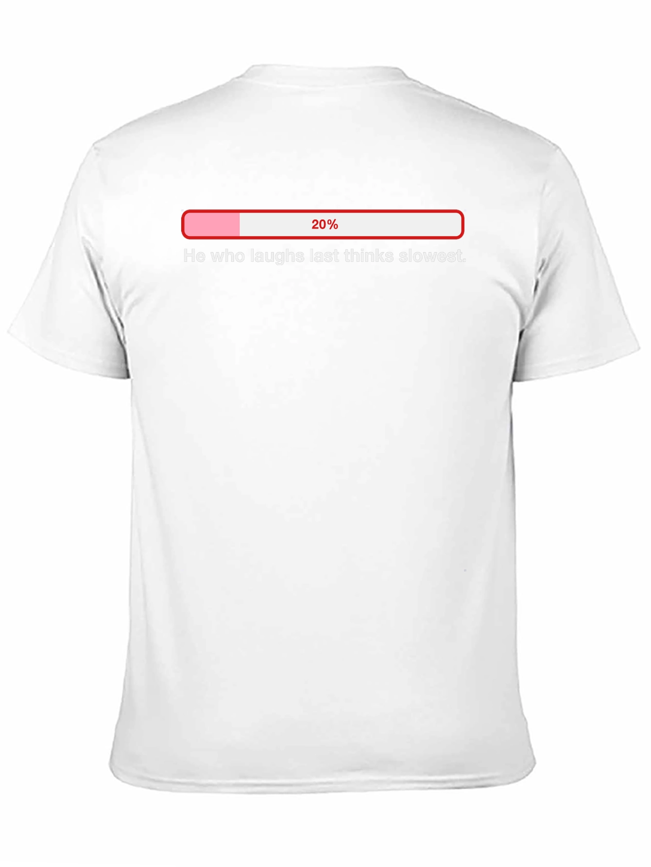 Humorous Slow Thinker Loading Bar T-Shirt