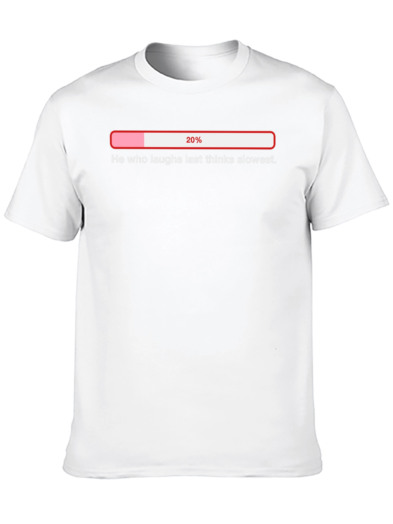 Humorous Slow Thinker Loading Bar T-Shirt