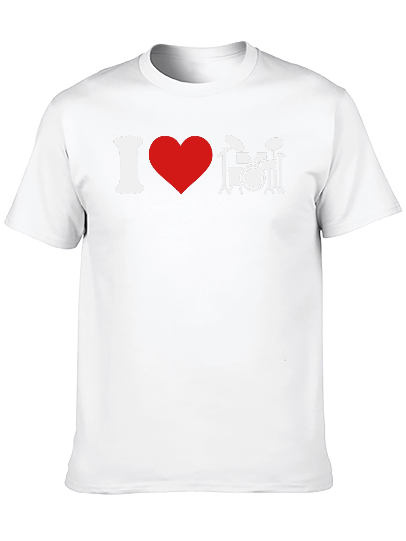 I Love Drums T-Shirt - Music Lover Tee